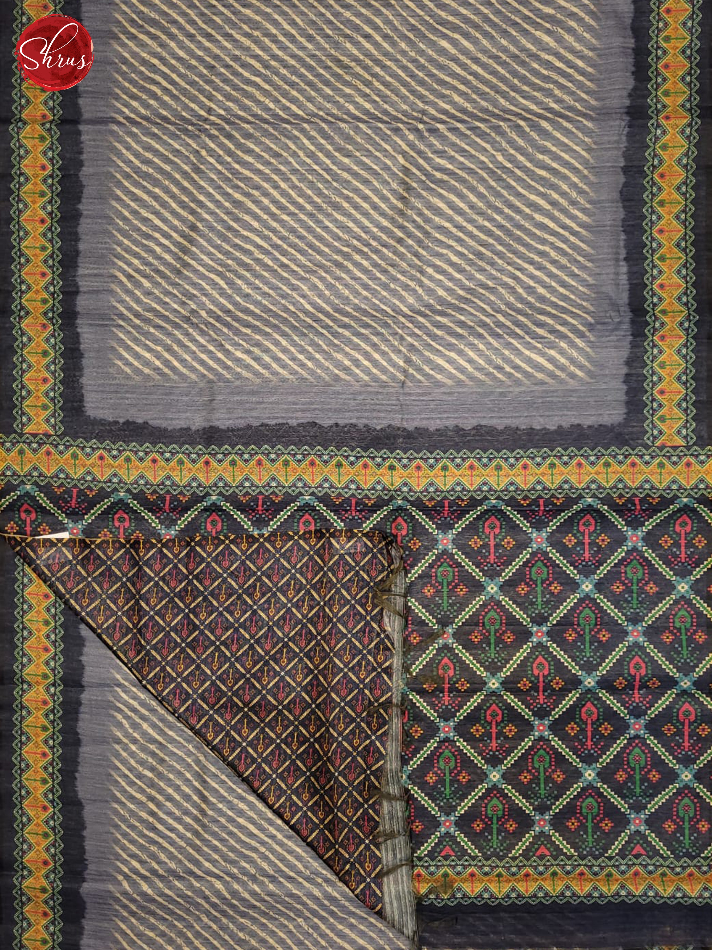 Light Blue & Blue - Semi Gadwal Saree - Shop on ShrusEternity.com