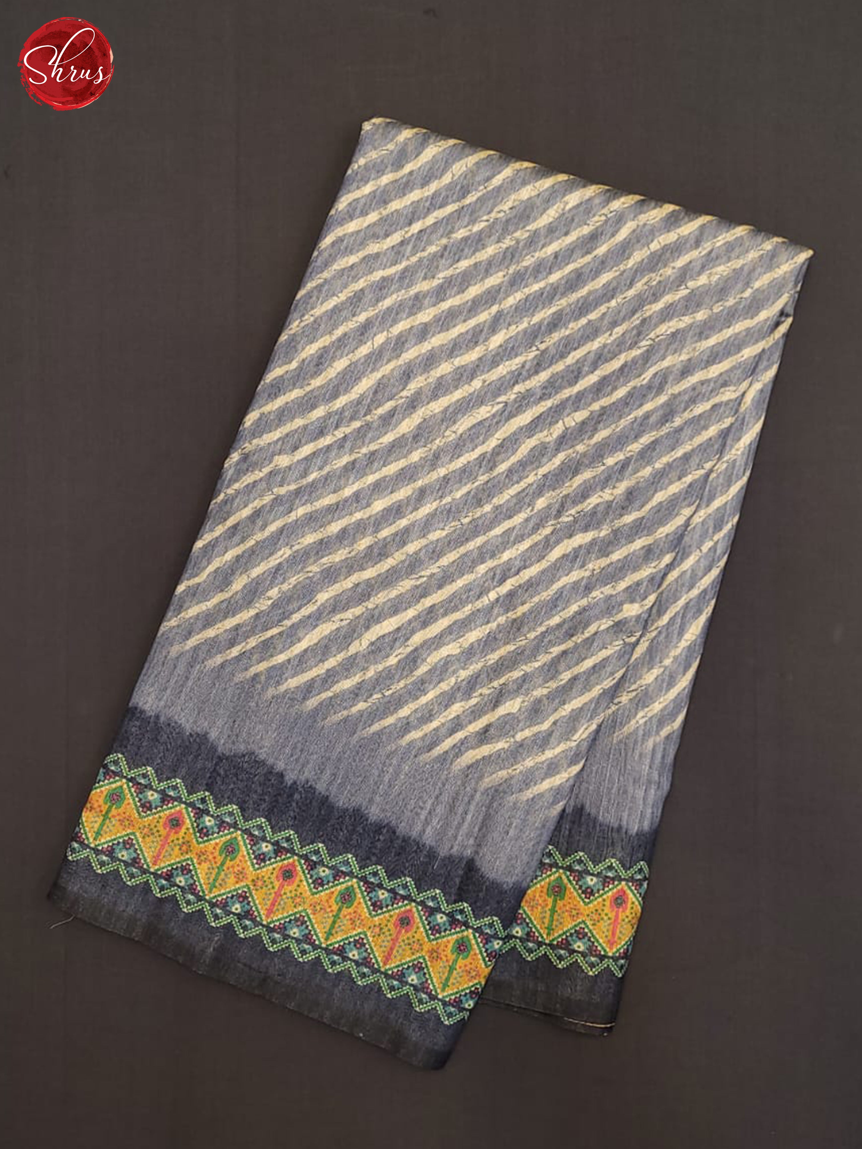 Light Blue & Blue - Semi Gadwal Saree - Shop on ShrusEternity.com