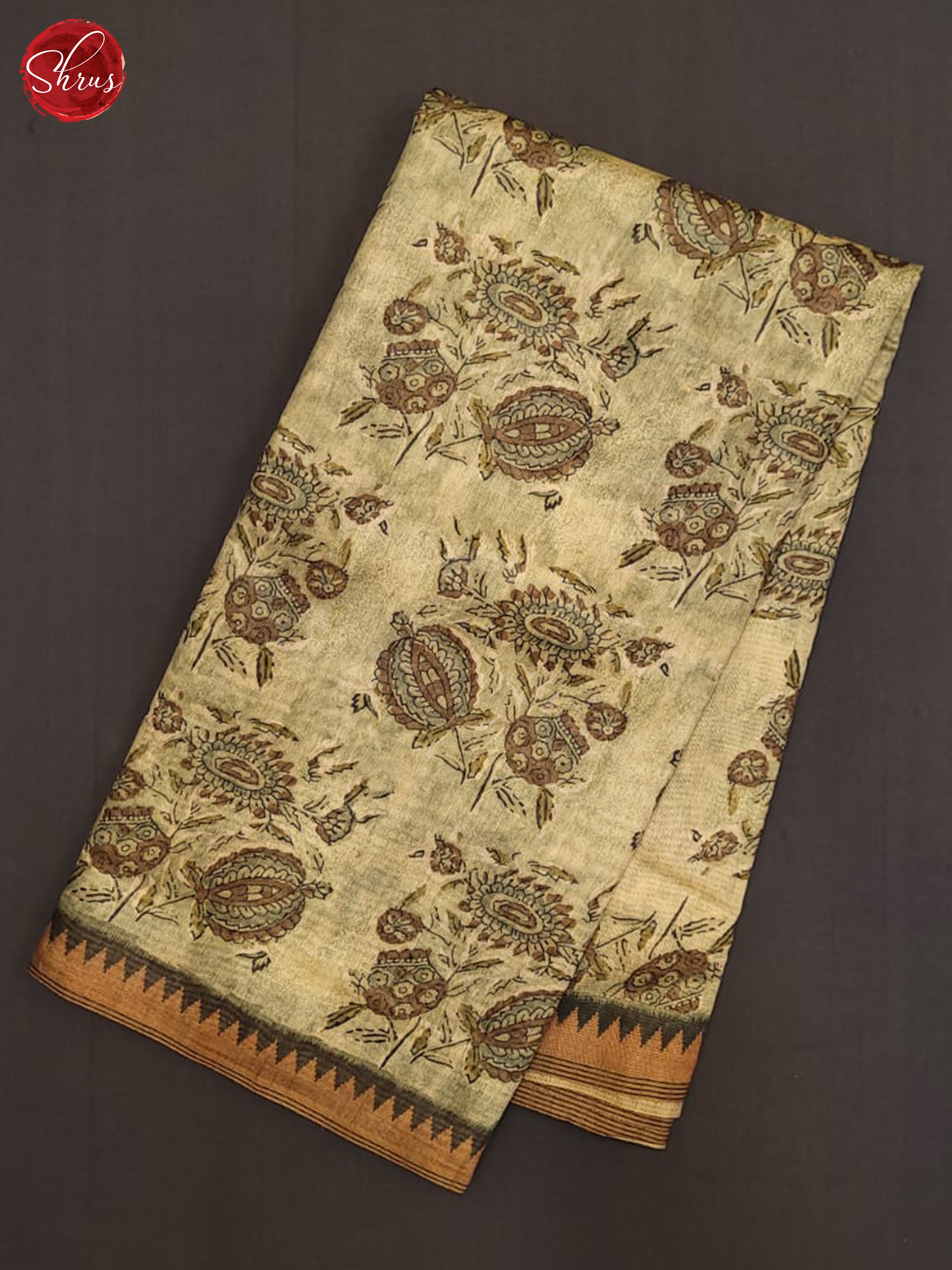 Green - Semi gicha Saree - Shop on ShrusEternity.com