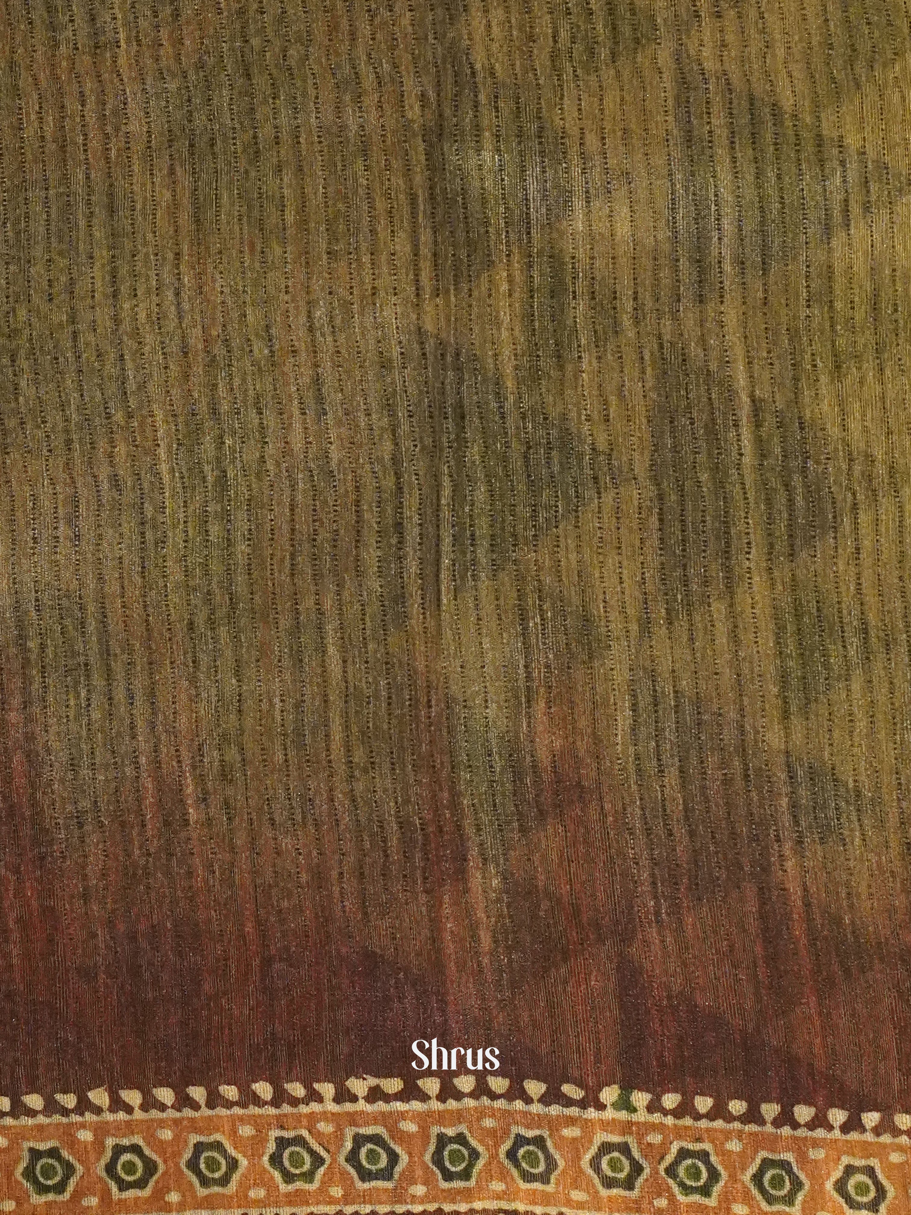 Grey & Maroon - Semi gicha Saree - Shop on ShrusEternity.com