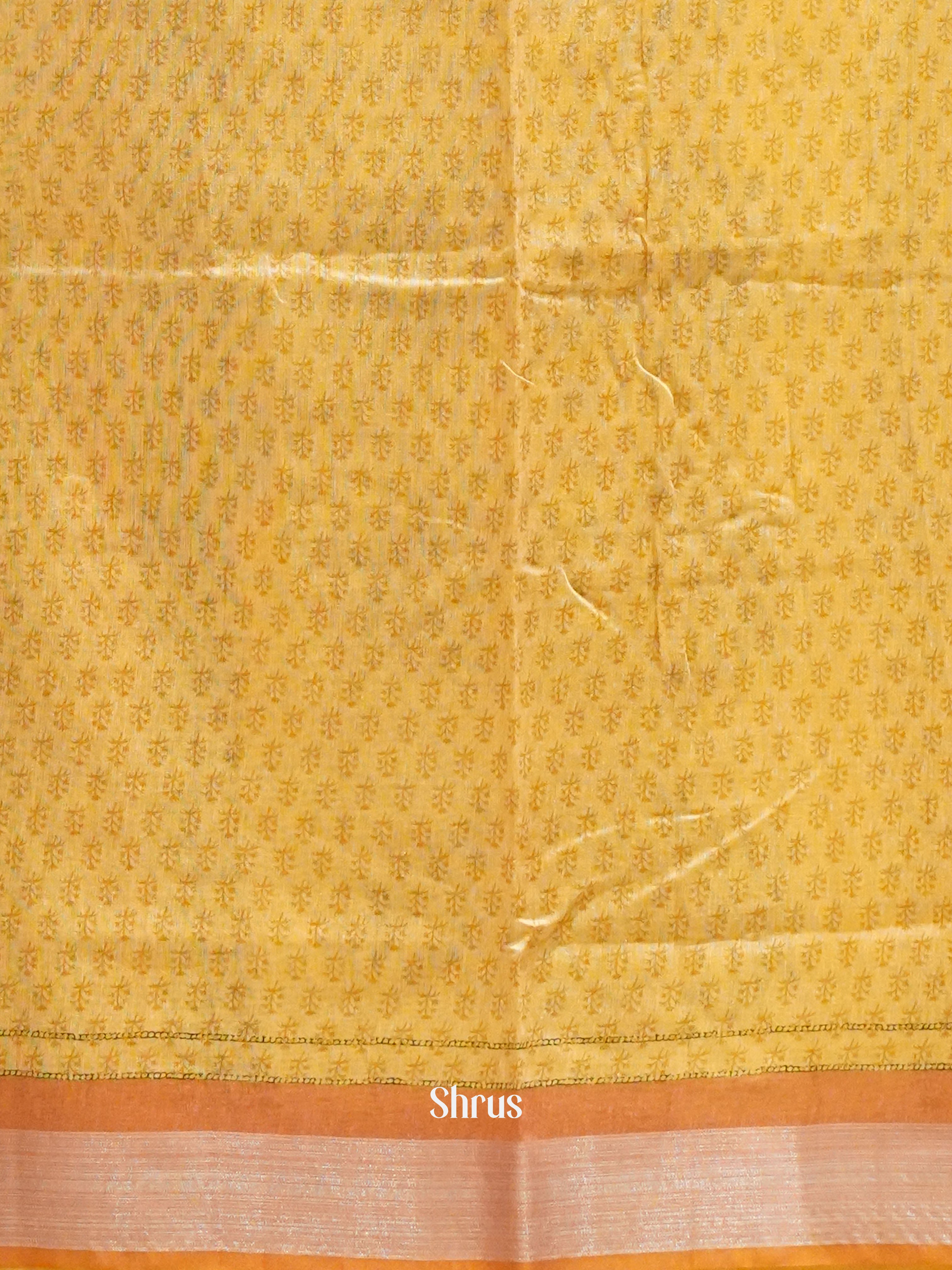 Peachish Pink & Beige- Semi gicha Saree - Shop on ShrusEternity.com