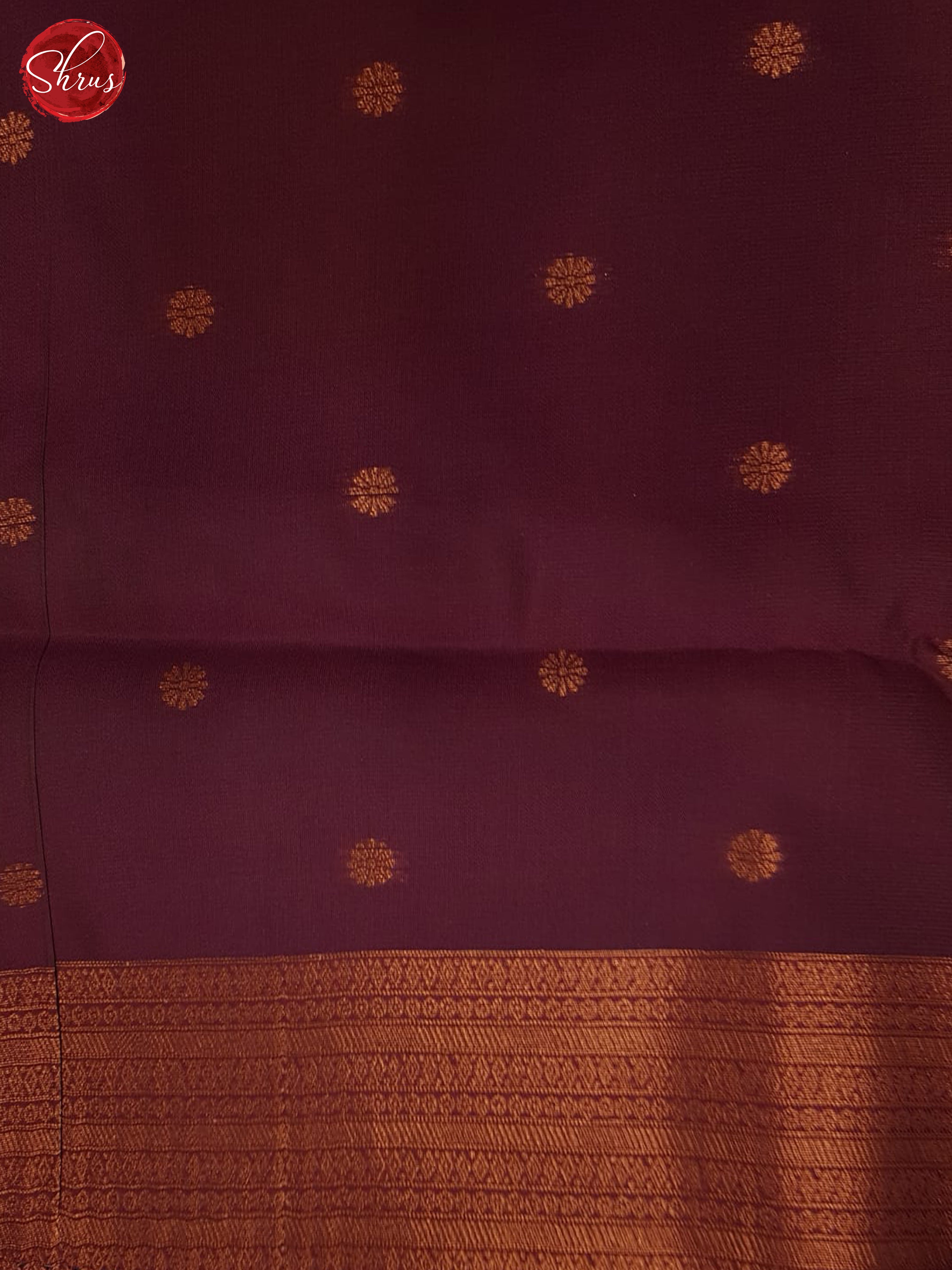 Blue & Maroon- Semi Softsilk Saree - Shop on ShrusEternity.com