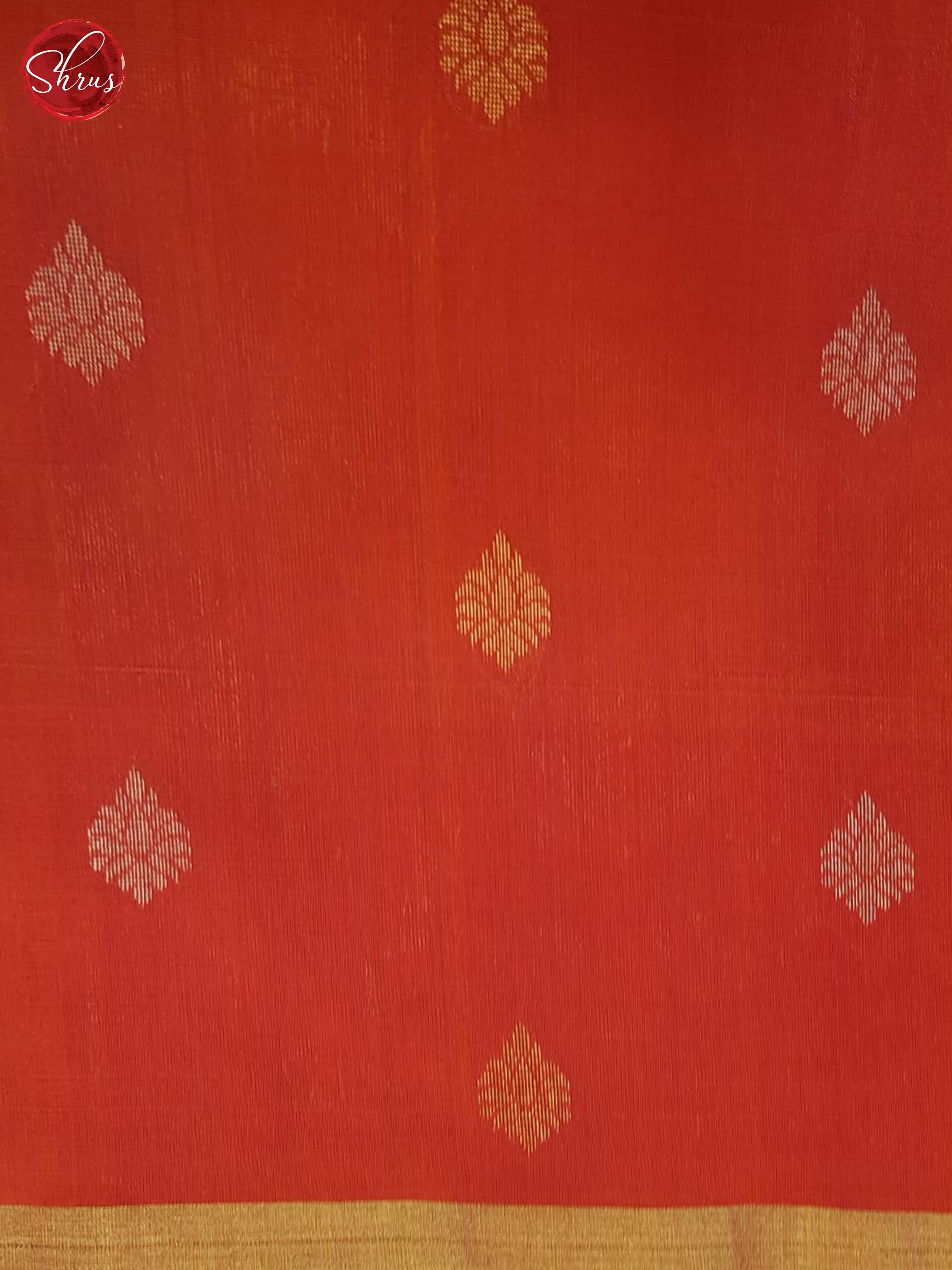 Green & Orange - Soft Silk Halfpure Saree - Shop on ShrusEternity.com