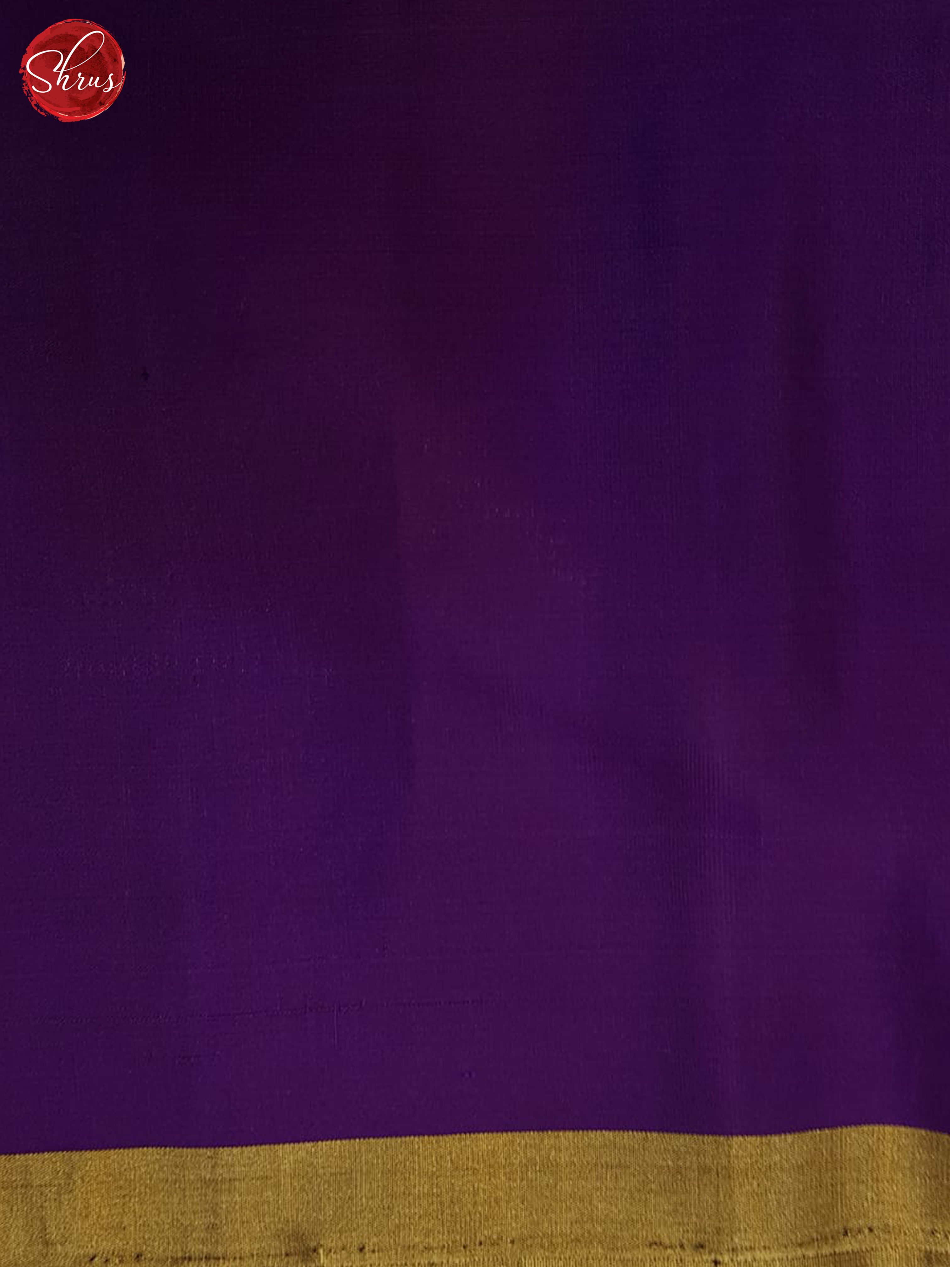 Blue & Purple - Soft Silk Halfpure Saree - Shop on ShrusEternity.com