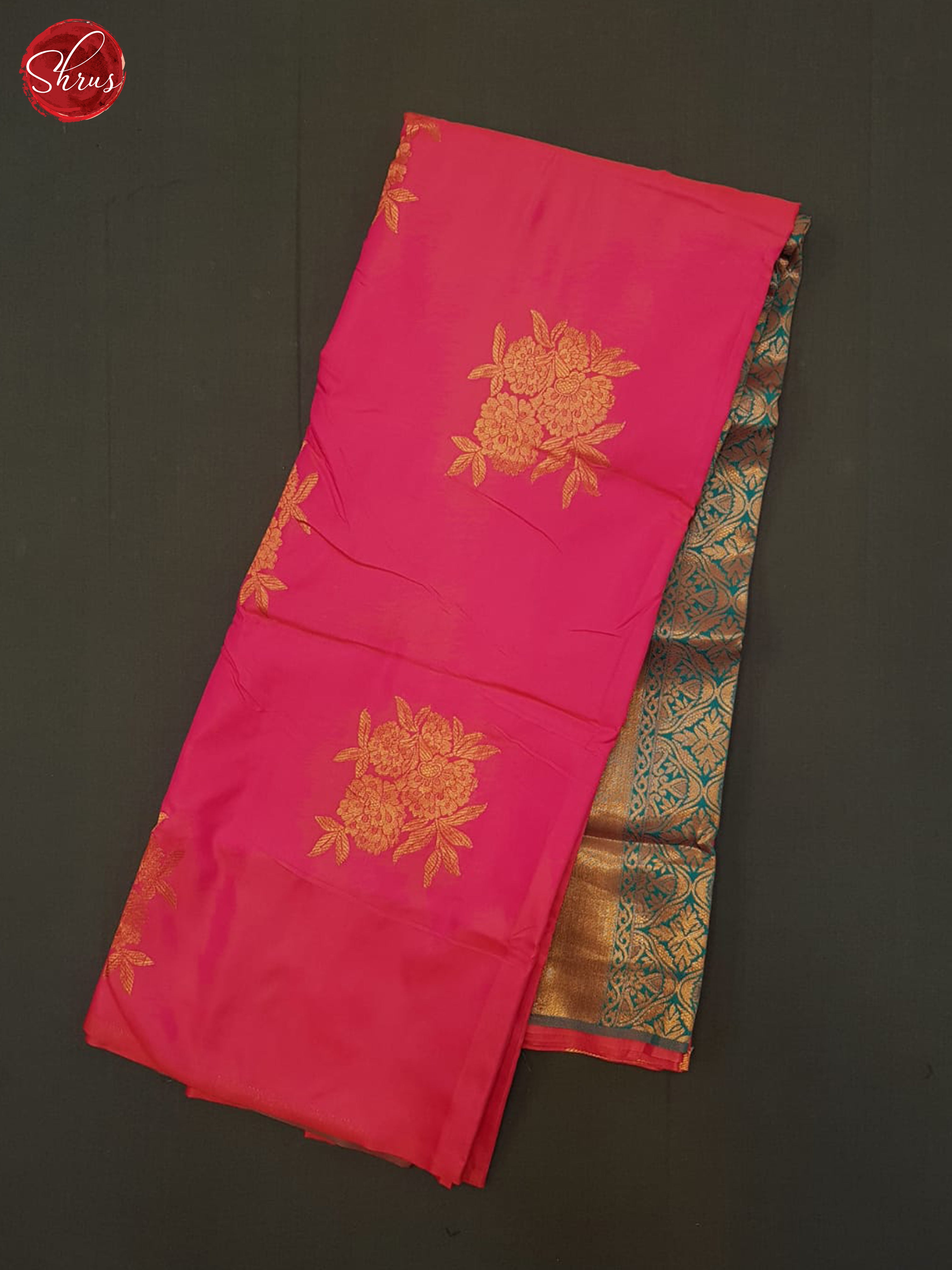 Pink And Green-Semi soft silk saree - Shop on ShrusEternity.com