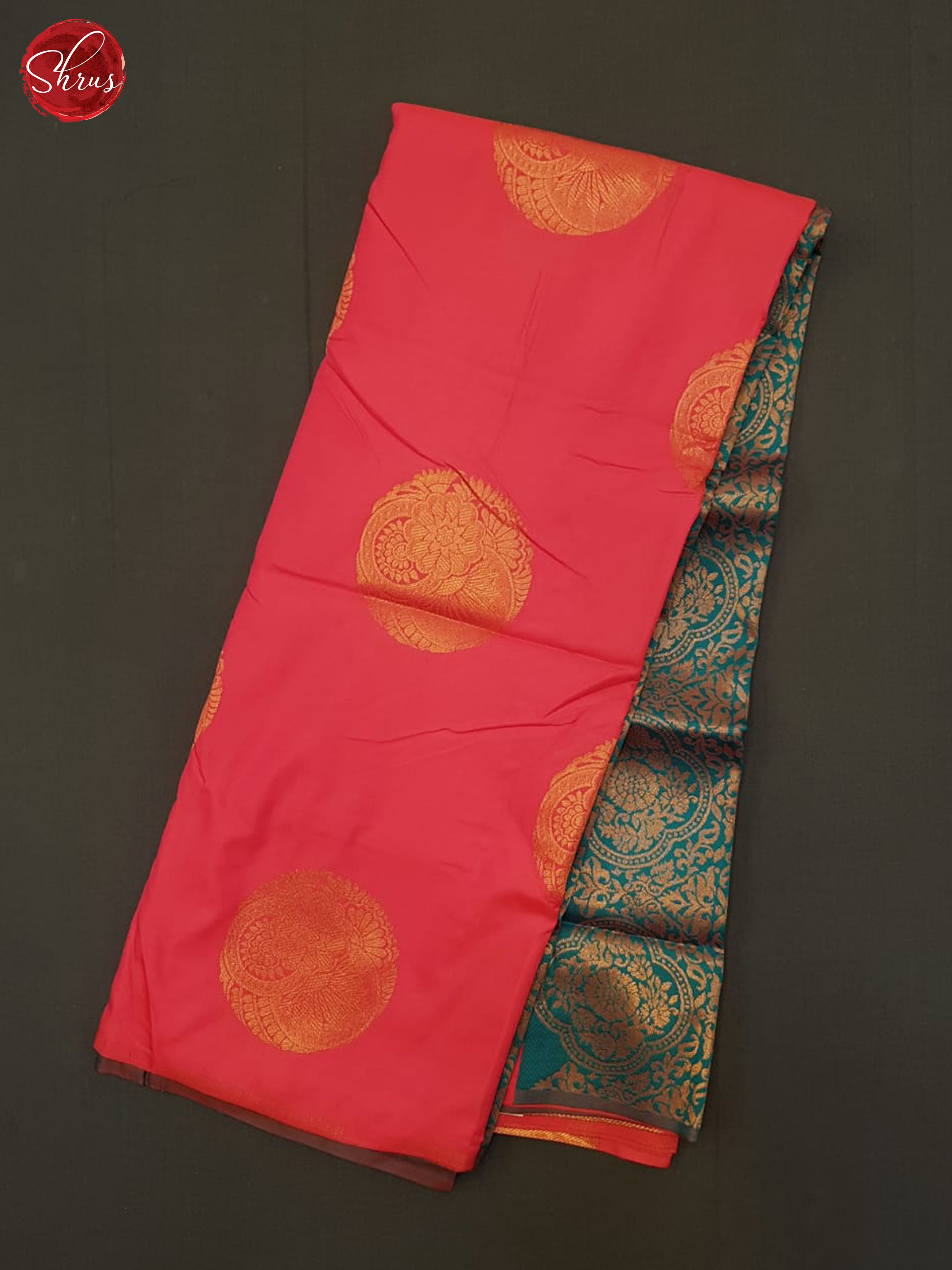 Pink And Green-Semi Soft Silk saree - Shop on ShrusEternity.com