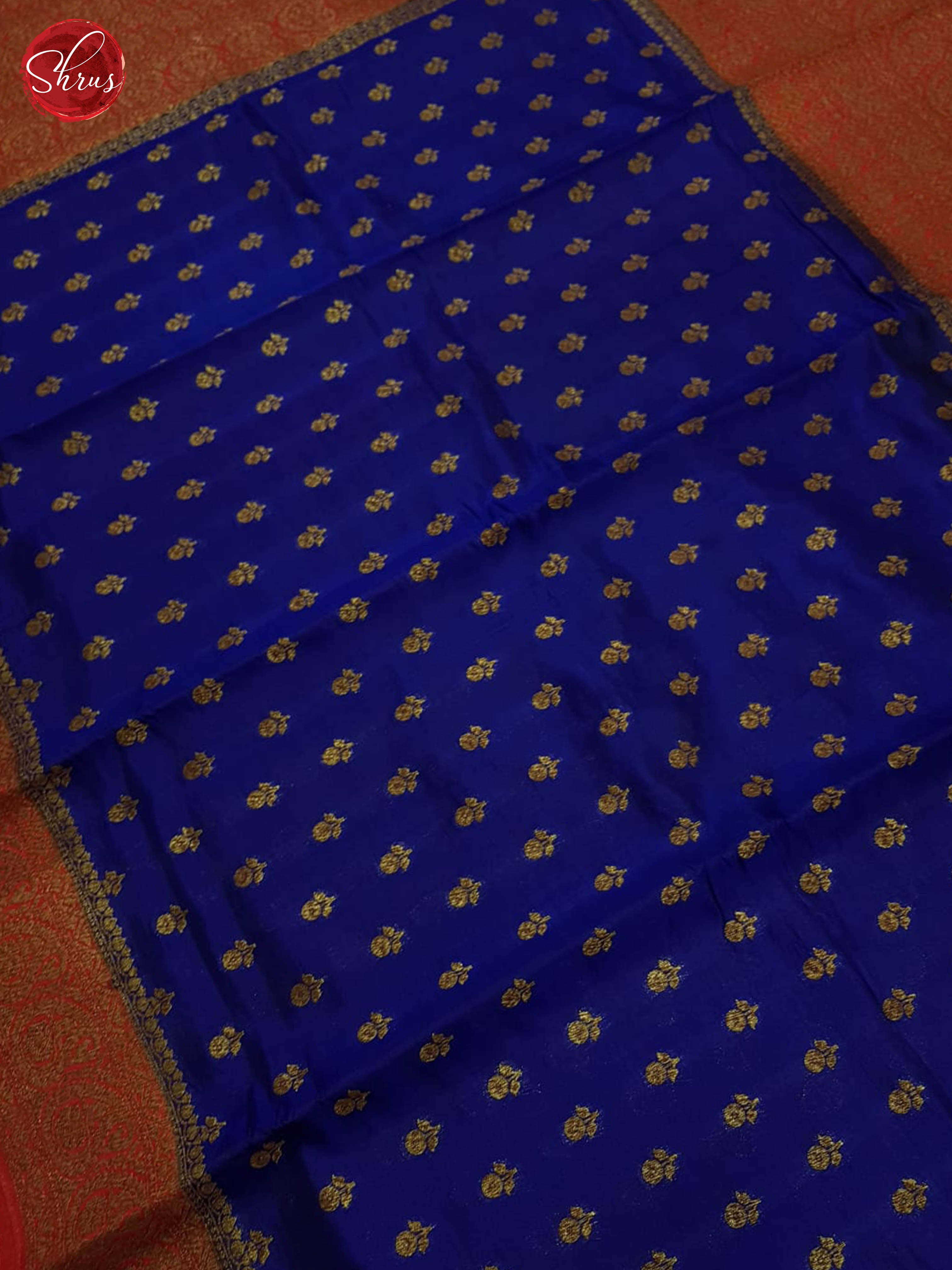Blue And Red - Khatan Saree - Shop on ShrusEternity.com