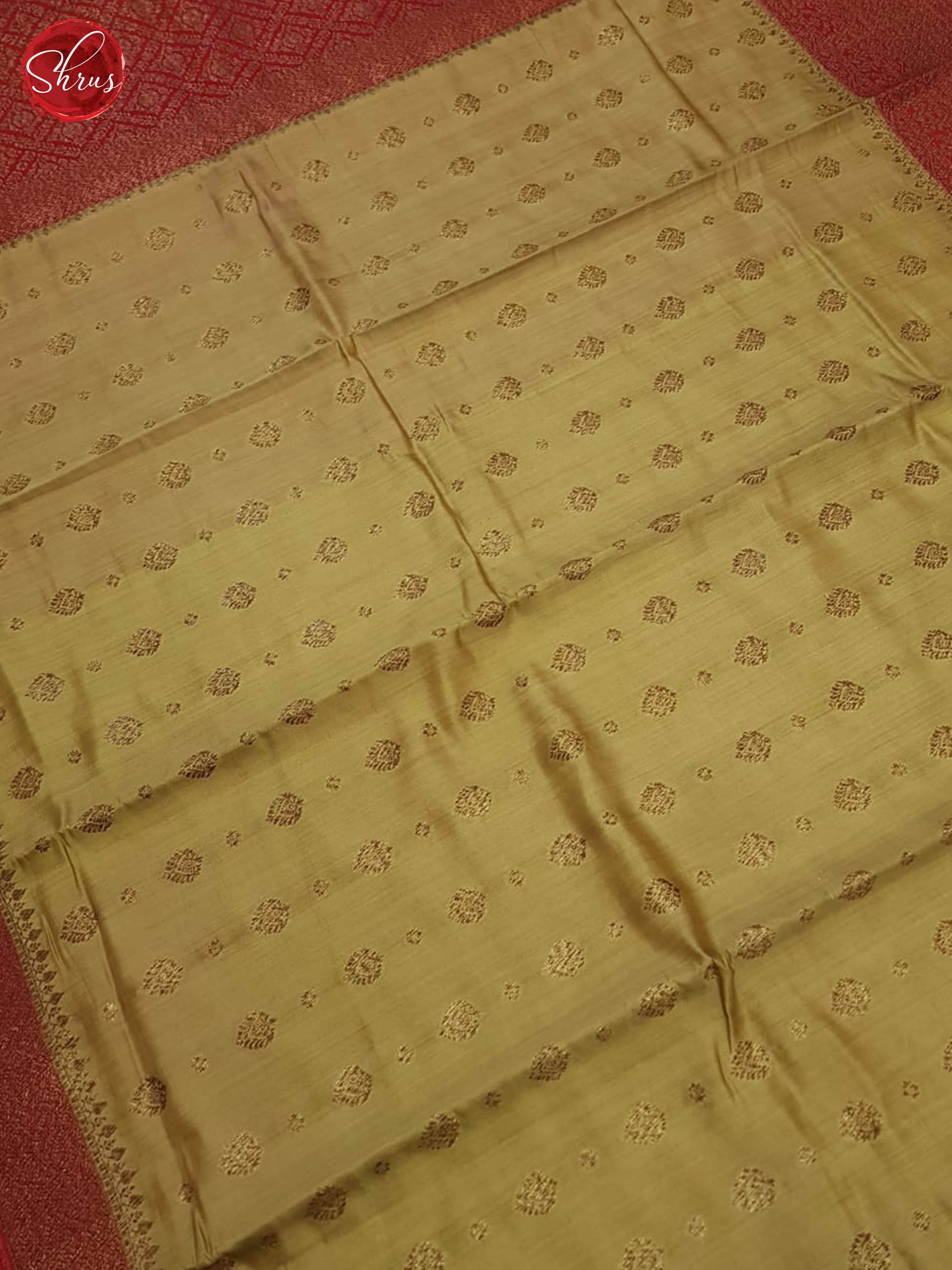 Beige And Red- Khatan Saree - Shop on ShrusEternity.com