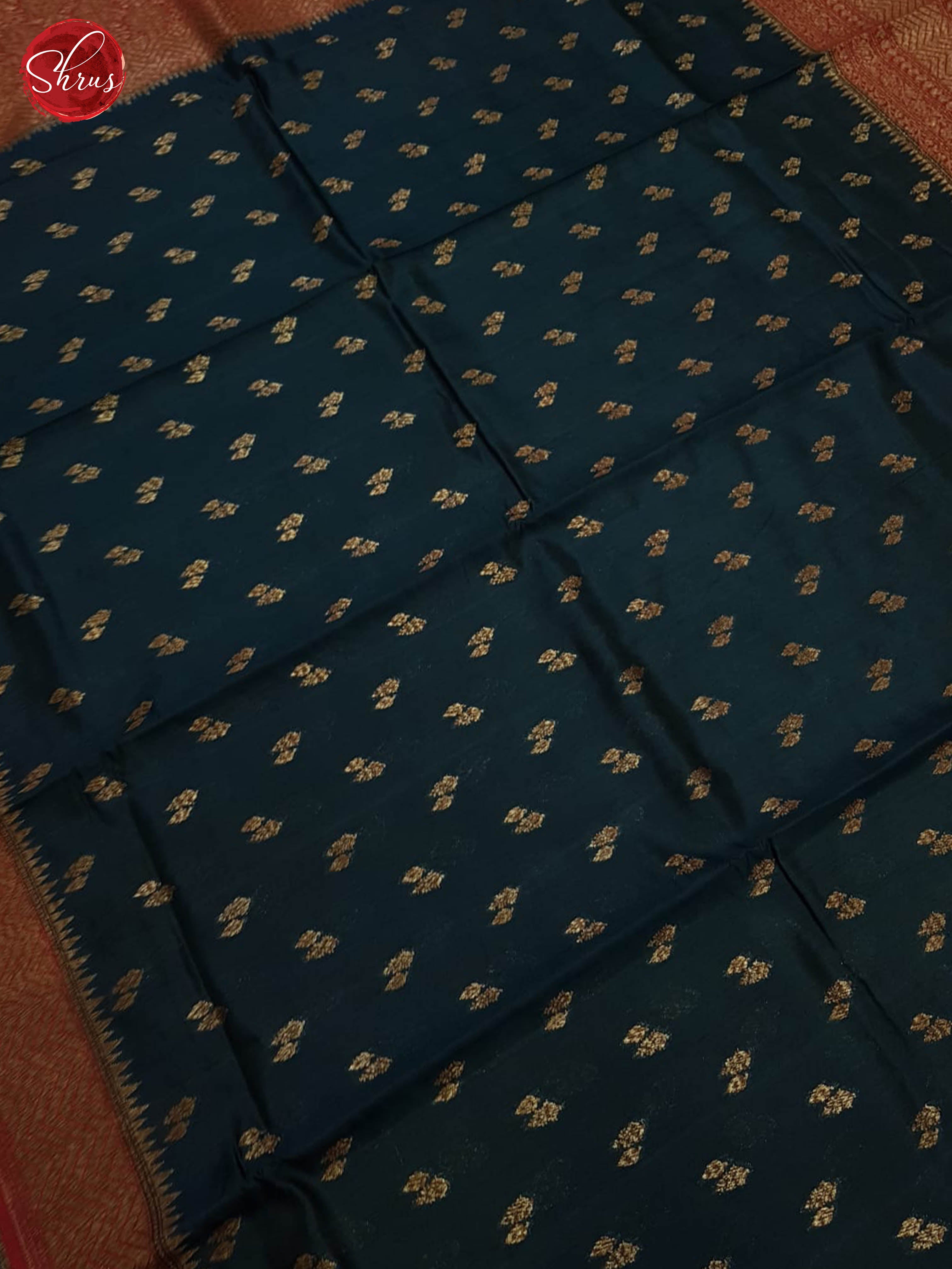 Blue And Red- Khatan Saree - Shop on ShrusEternity.com