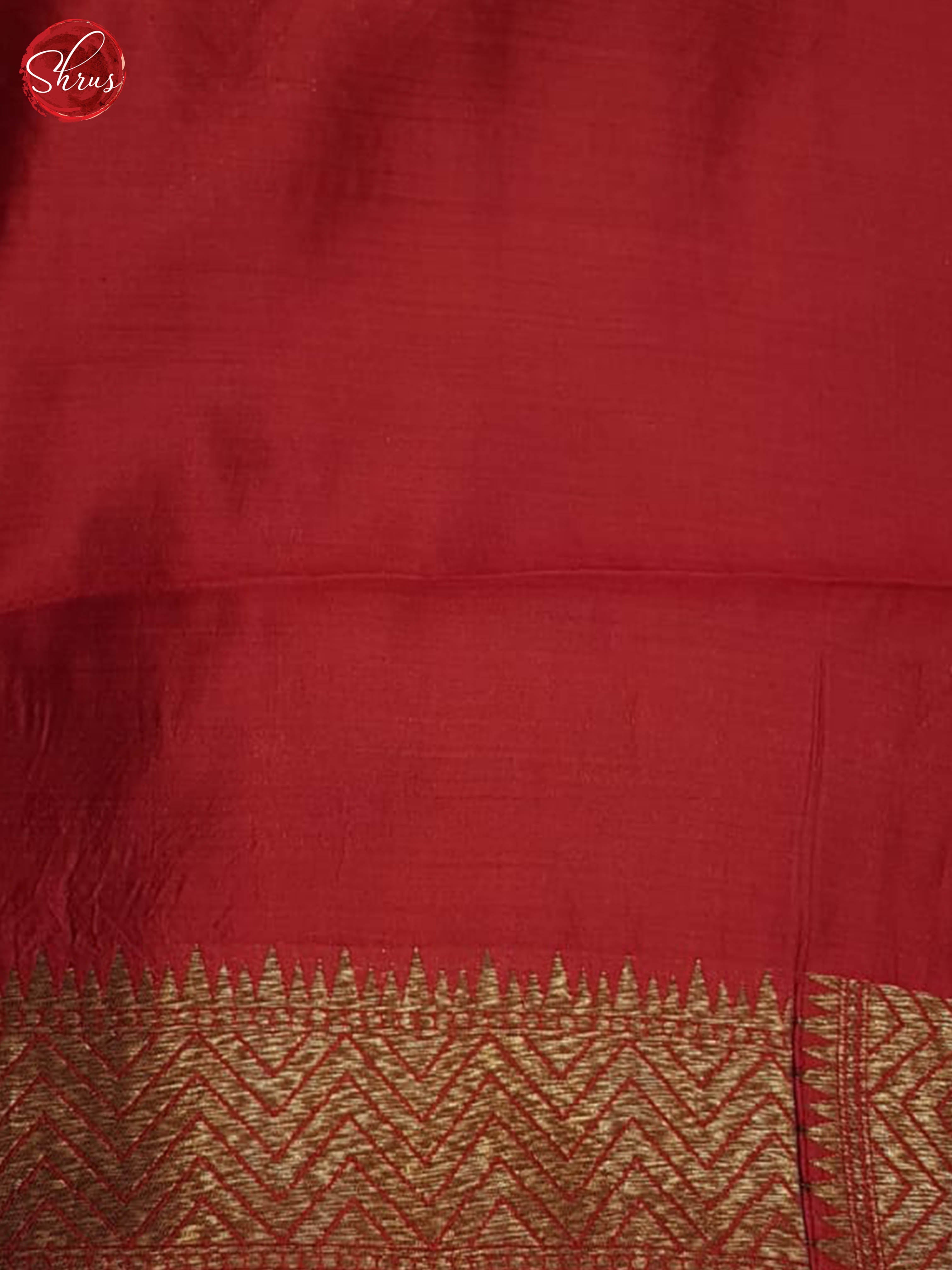 Blue And Red- Khatan Saree - Shop on ShrusEternity.com