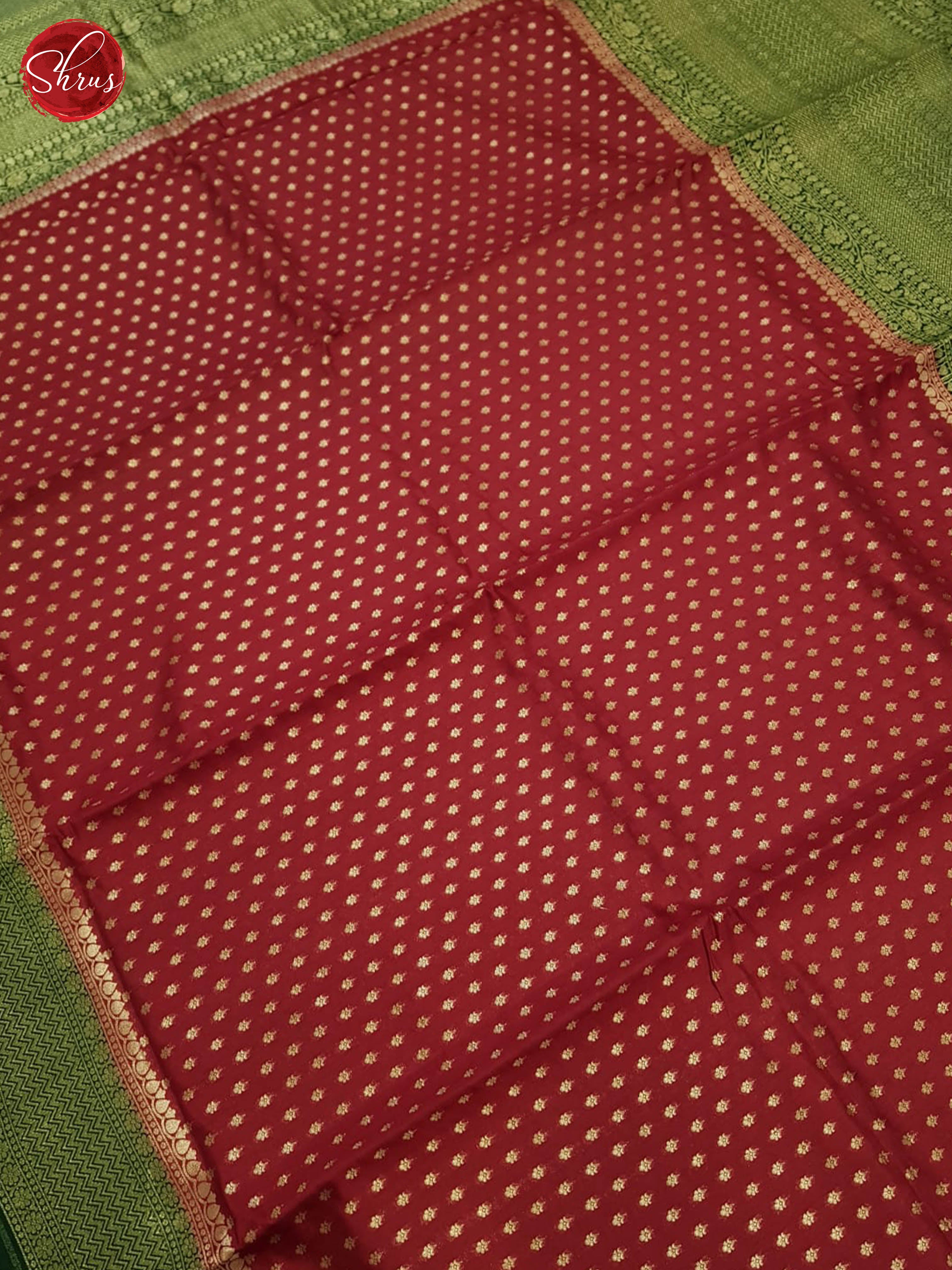 Red And Green- Khatan Saree - Shop on ShrusEternity.com