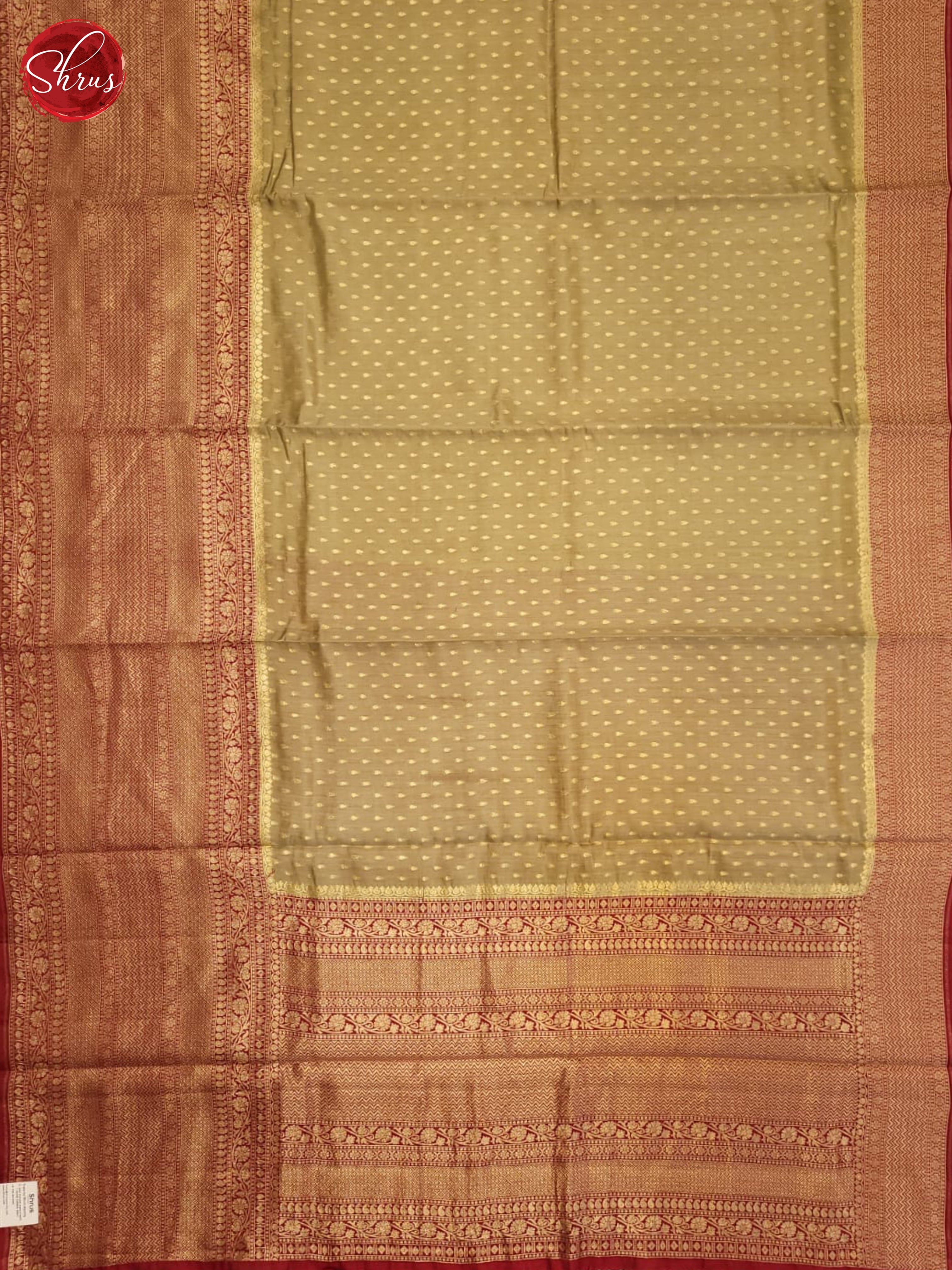 Beige & Red - Khatan Saree - Shop on ShrusEternity.com