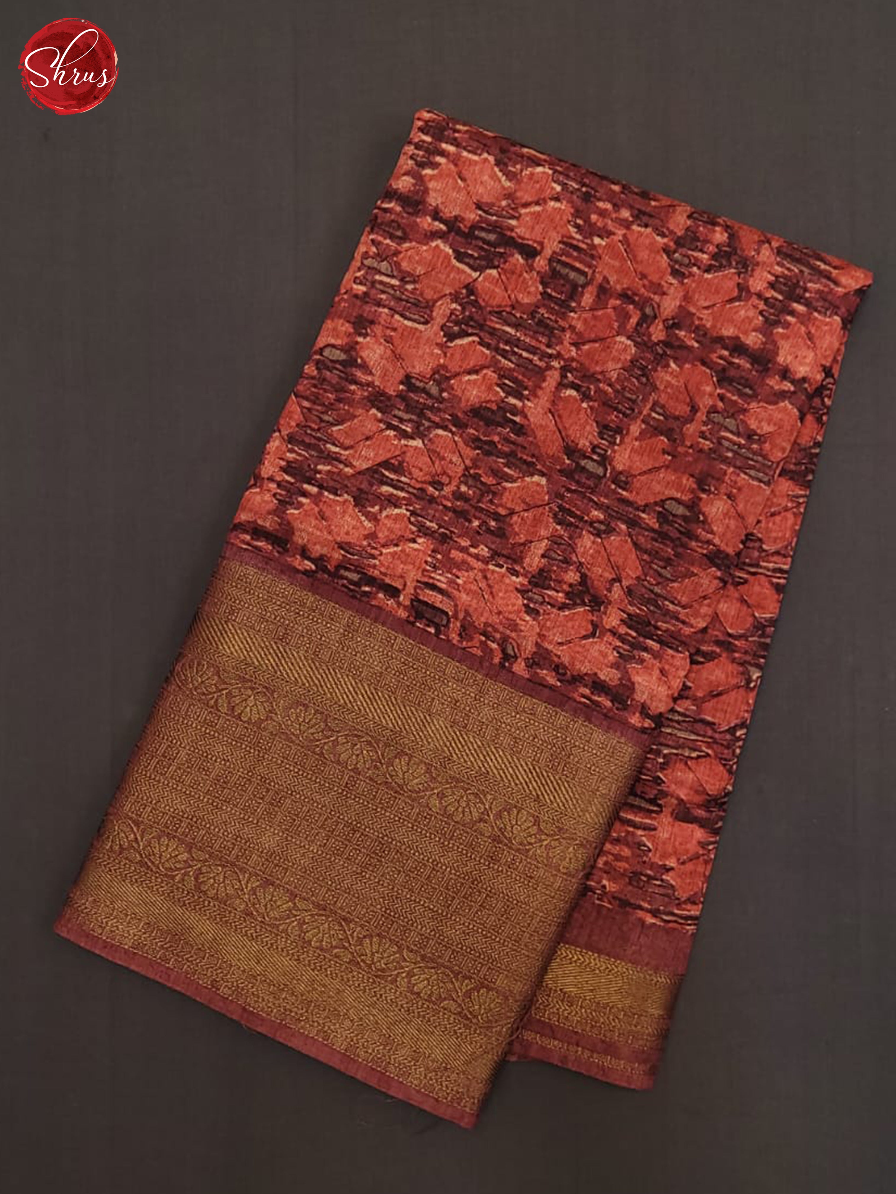 Majenta Pink(Single Tone) - Linen print Saree - Shop on ShrusEternity.com