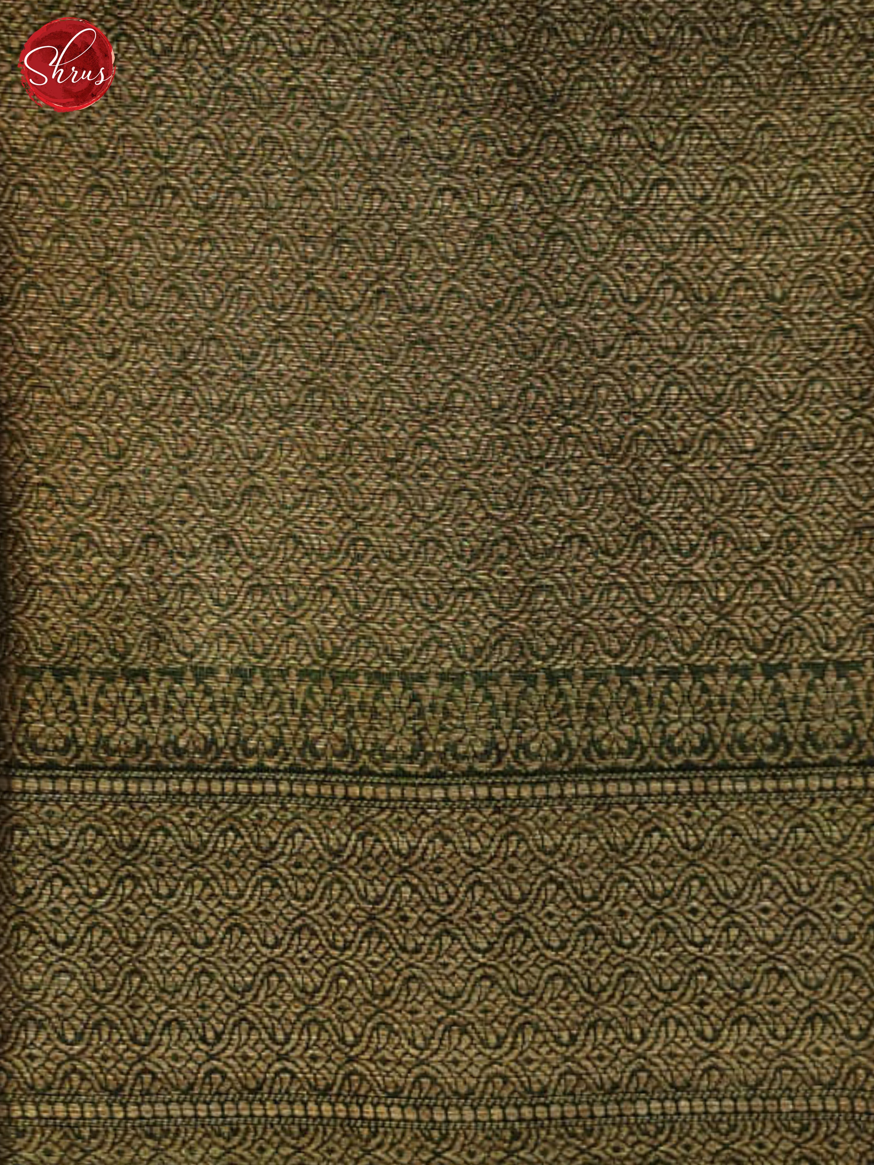 Green(Single Tone)- Linen print Saree - Shop on ShrusEternity.com