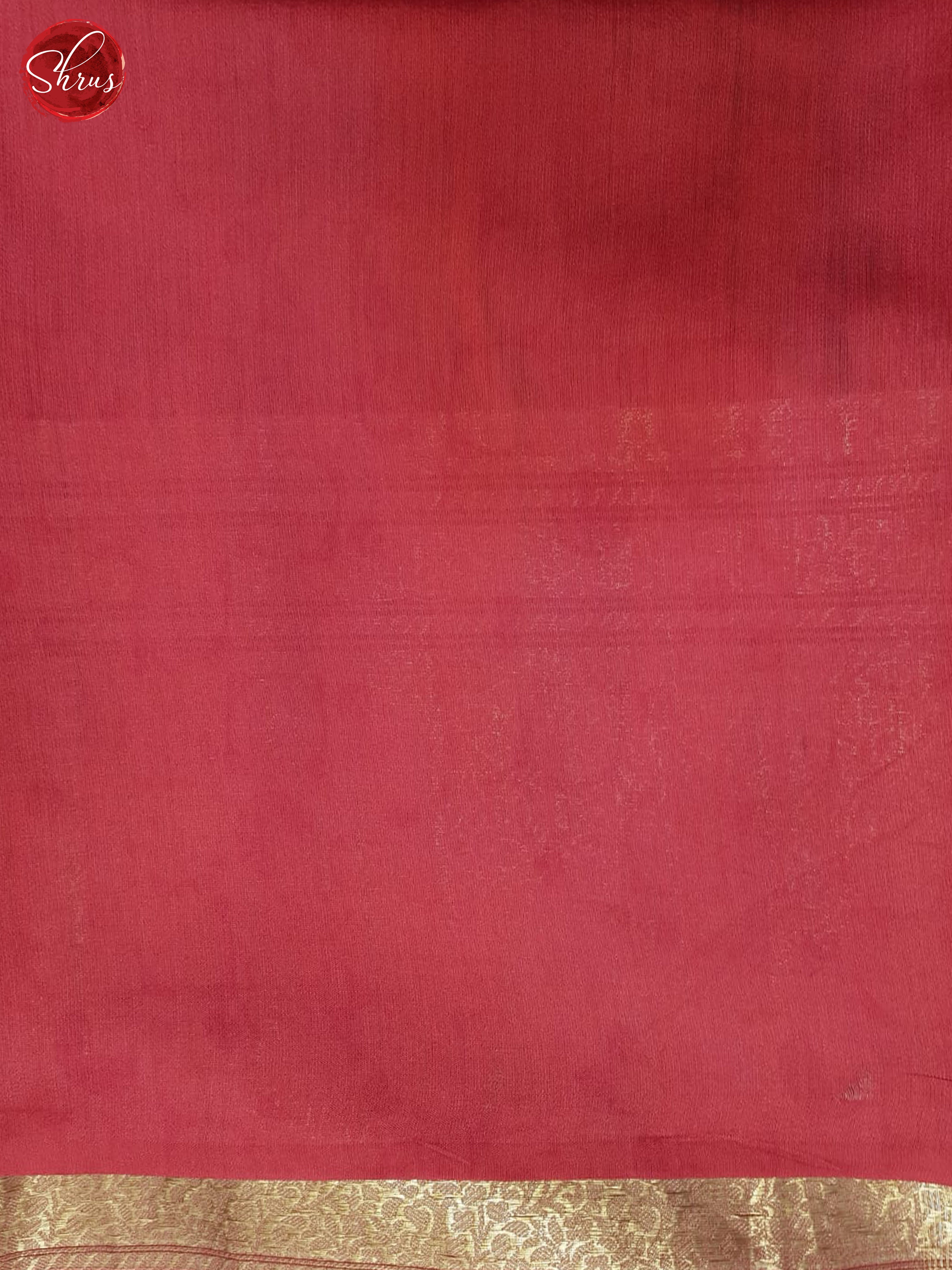 Pink(Single Tone)- Organza Saree - Shop on ShrusEternity.com