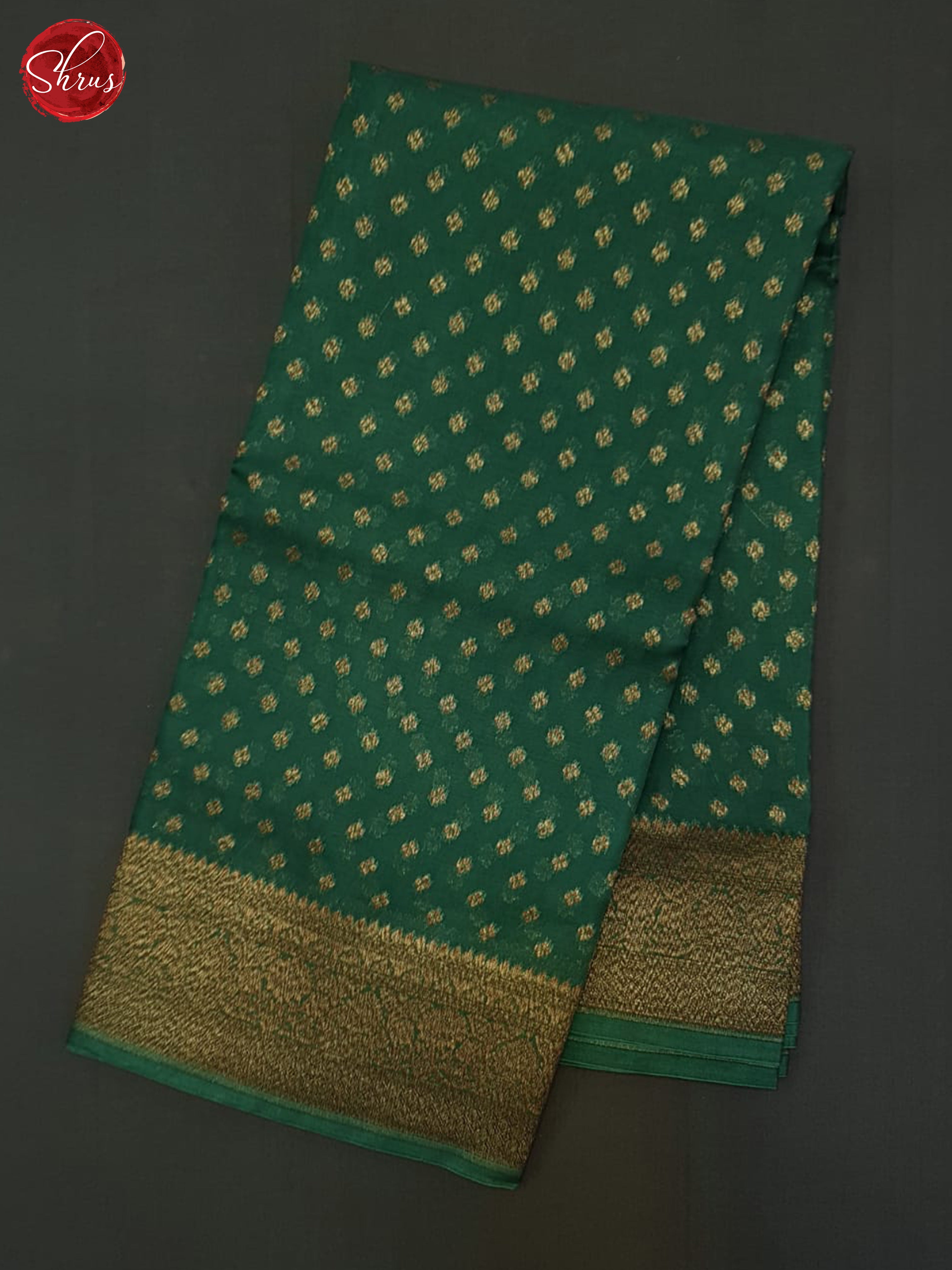 Green(Single Tone) - Organza Saree - Shop on ShrusEternity.com