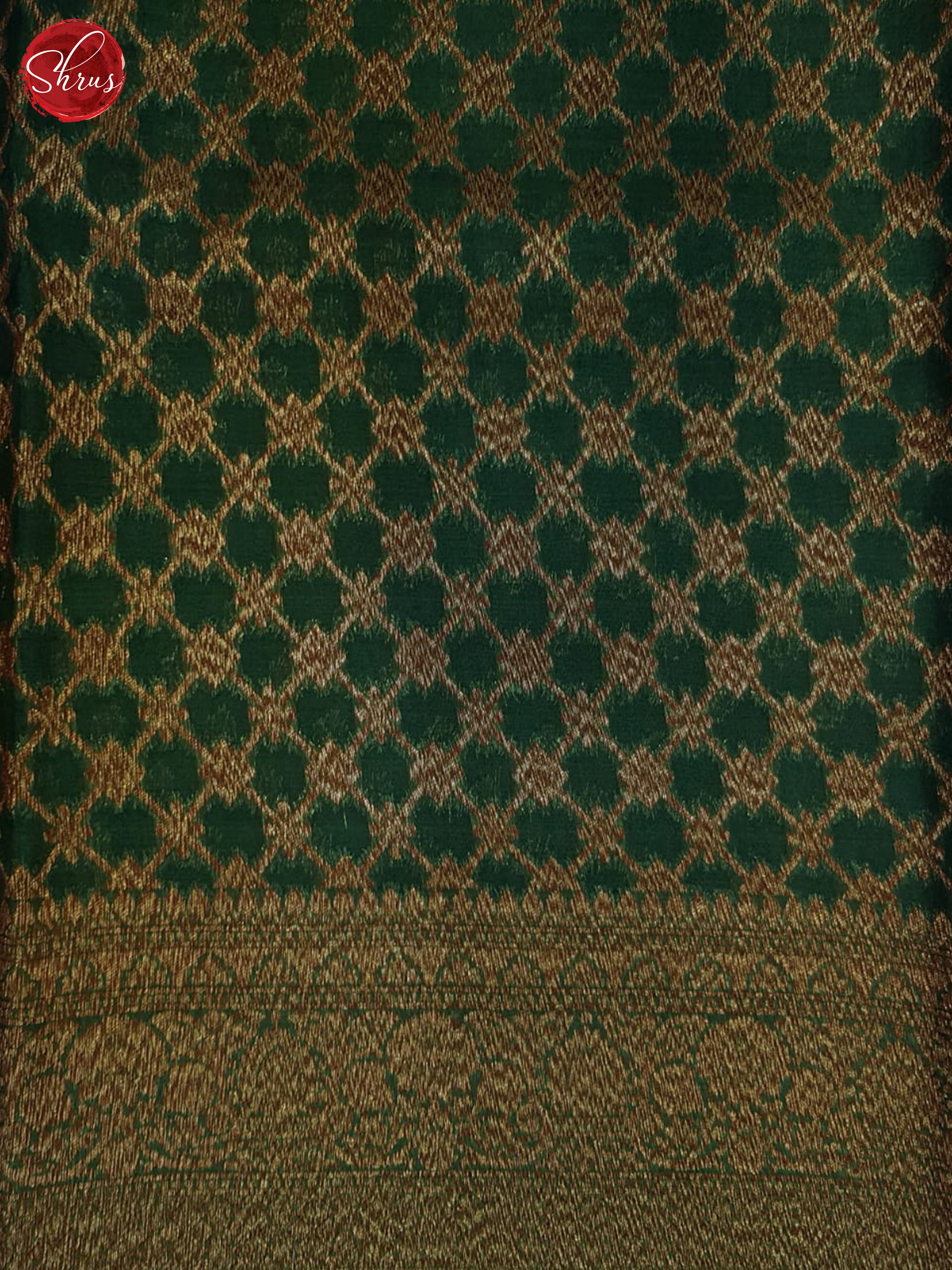 Green(Single Tone) - Organza Saree - Shop on ShrusEternity.com