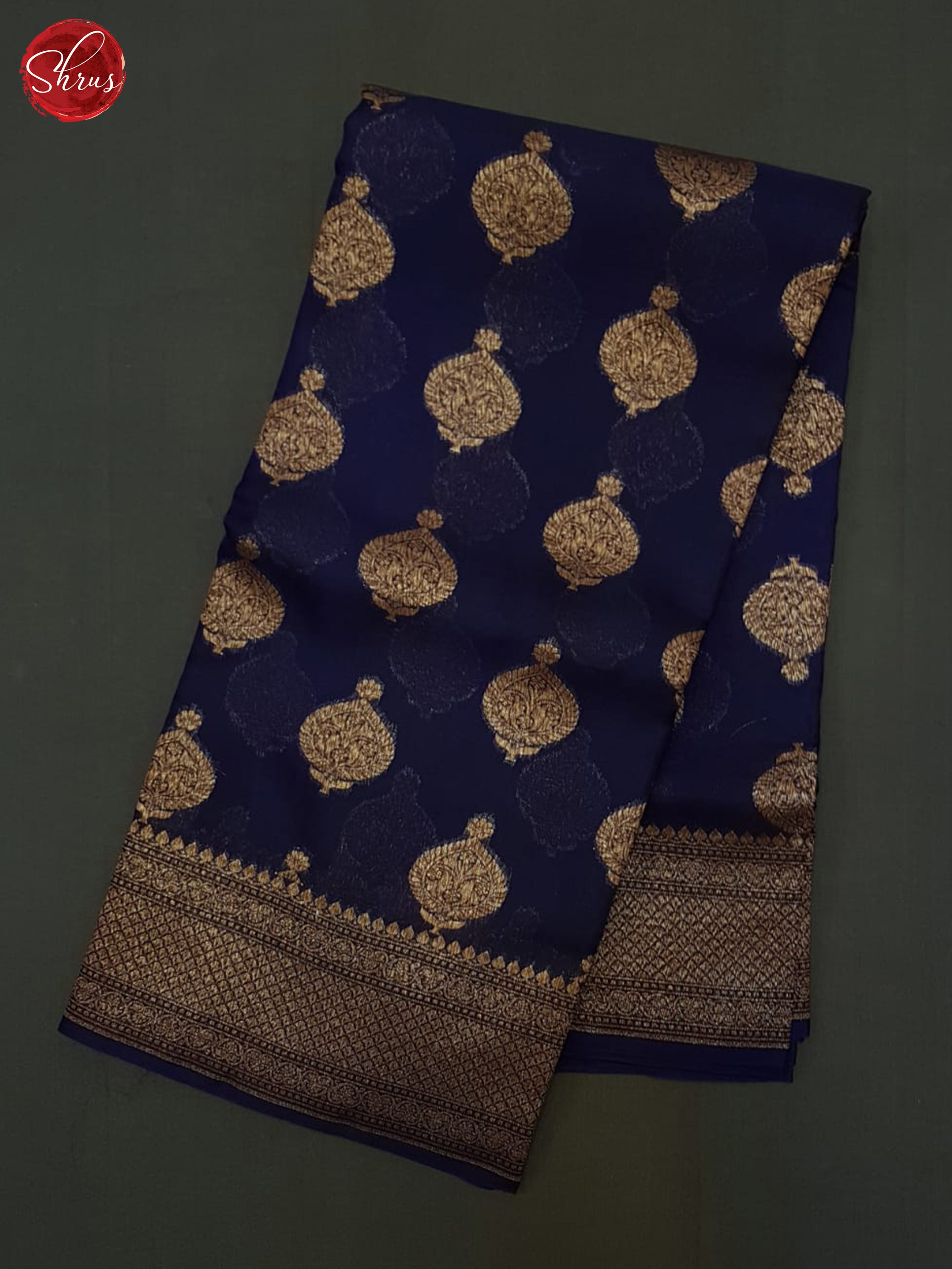 Blue(single Tone) - Organza Saree - Shop on ShrusEternity.com