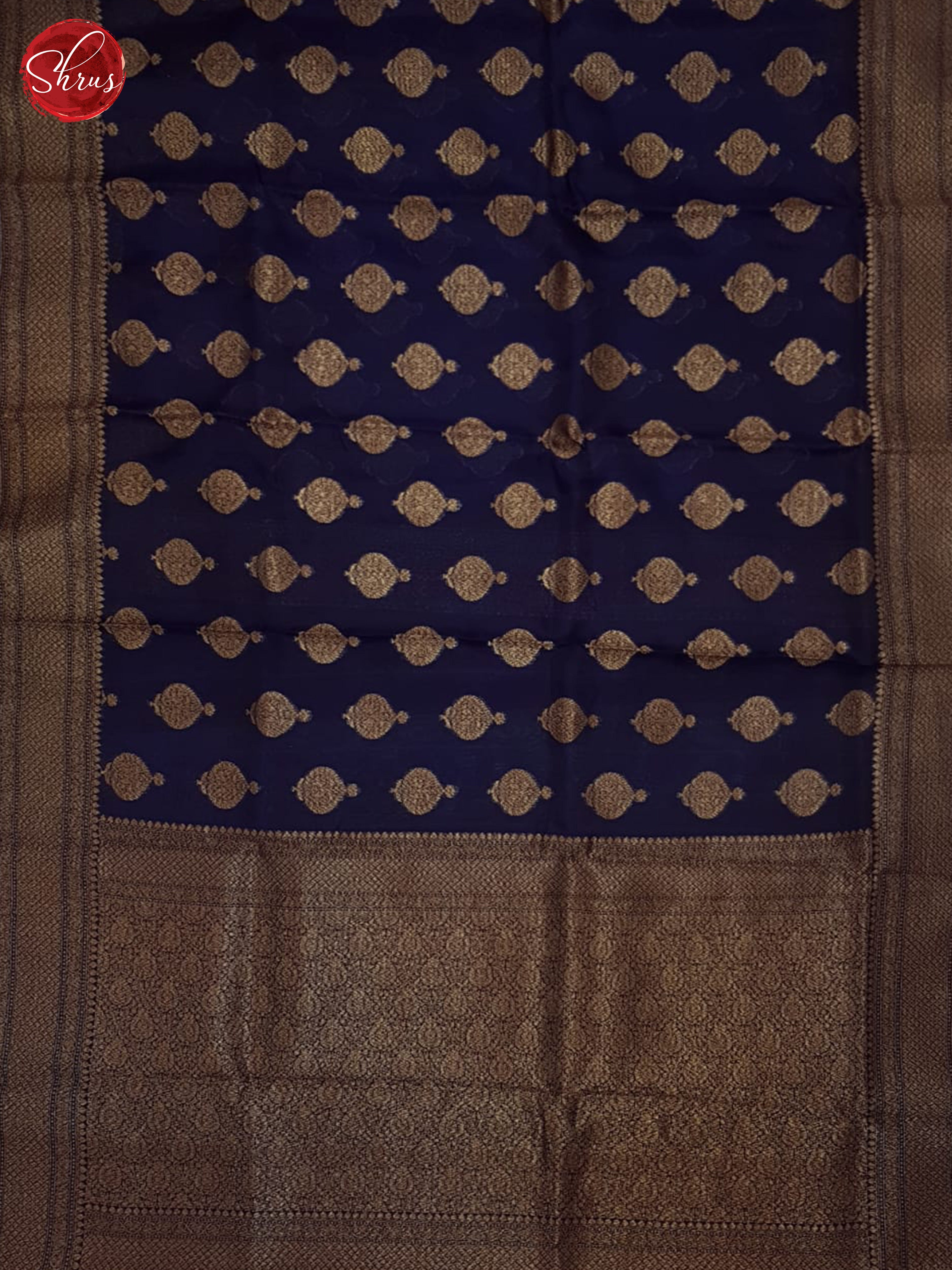 Blue(single Tone) - Organza Saree - Shop on ShrusEternity.com