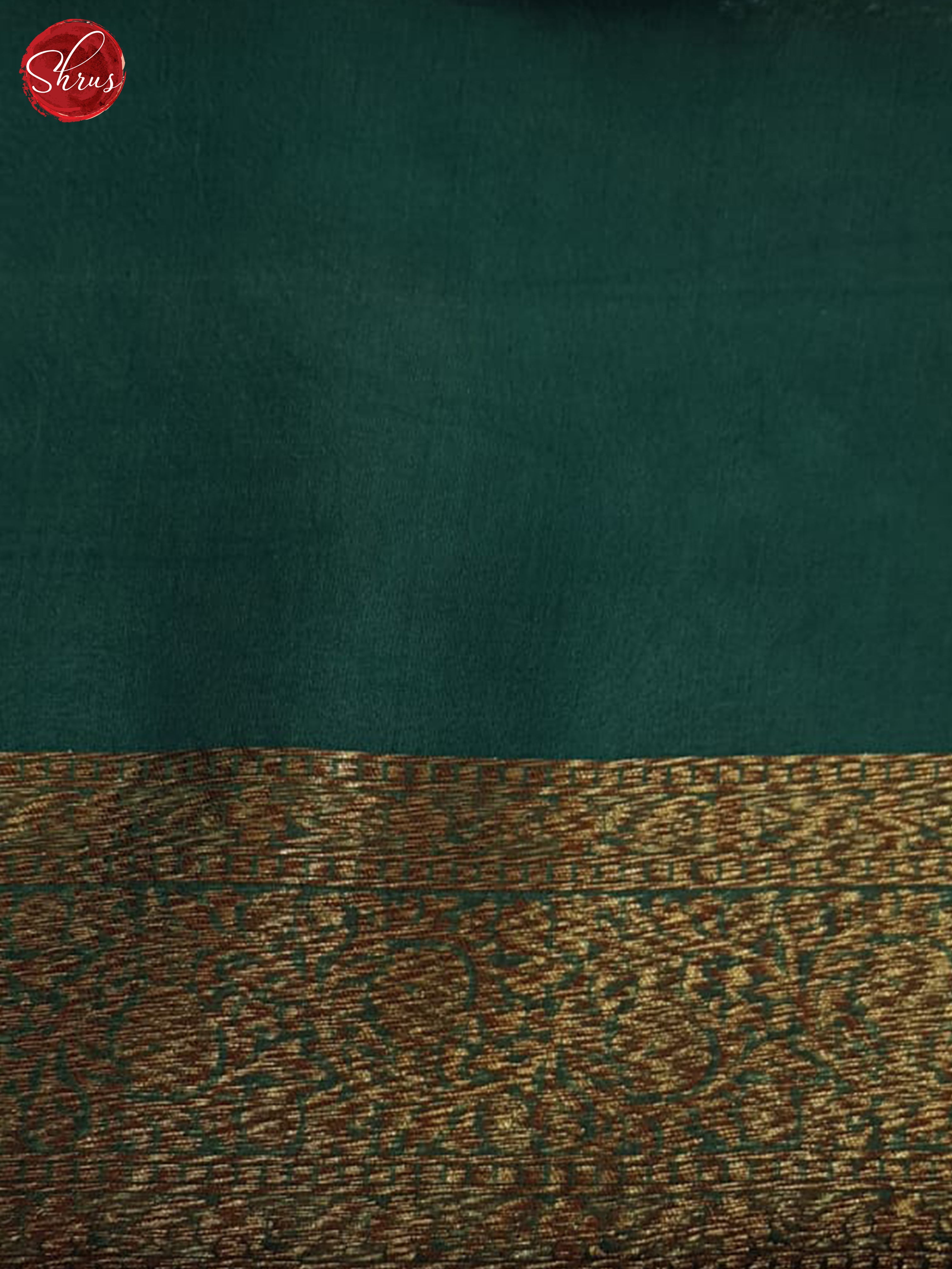 Green(Single Tone) - Organza Saree - Shop on ShrusEternity.com