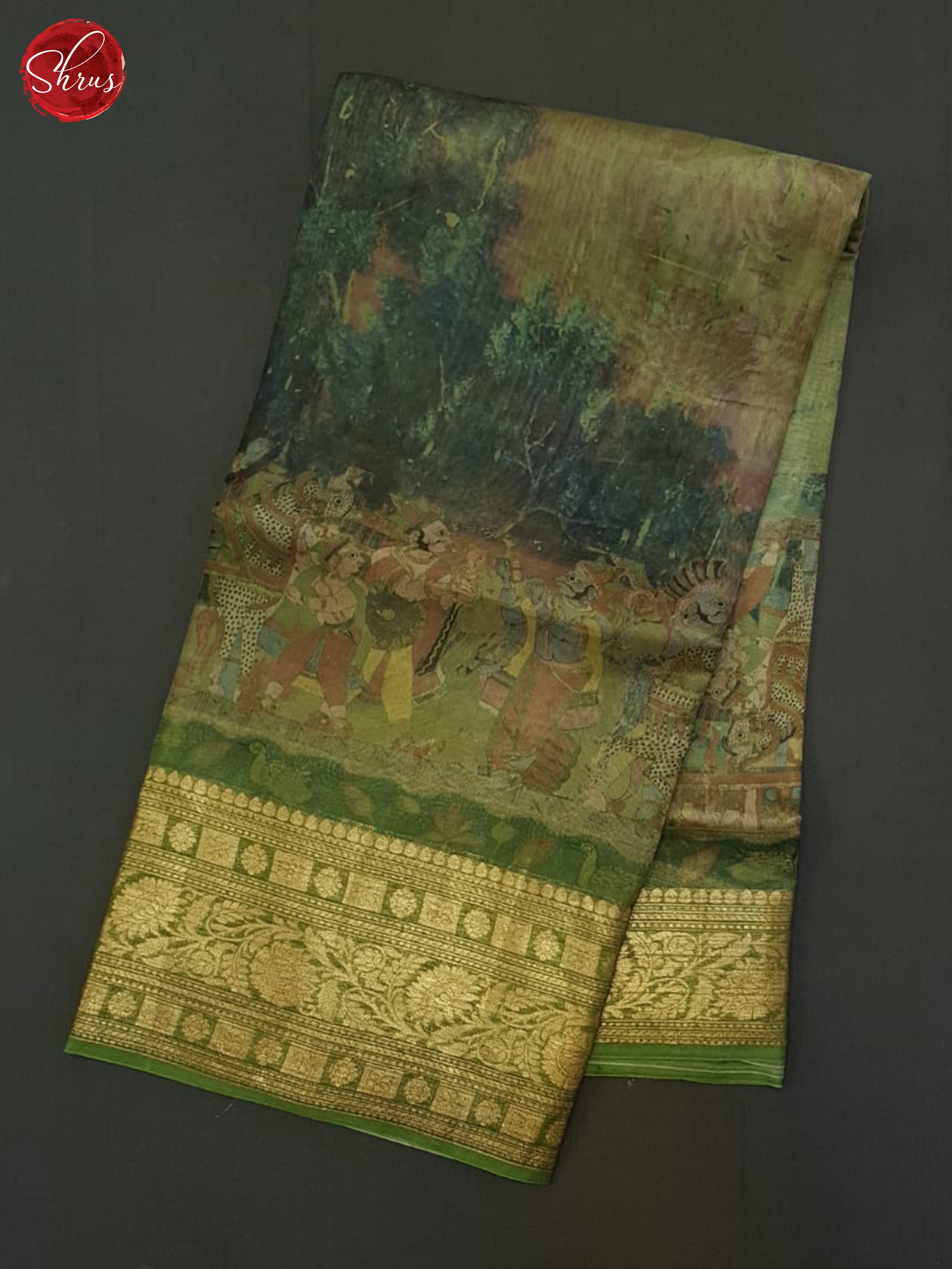 Green - Organza Saree - Shop on ShrusEternity.com