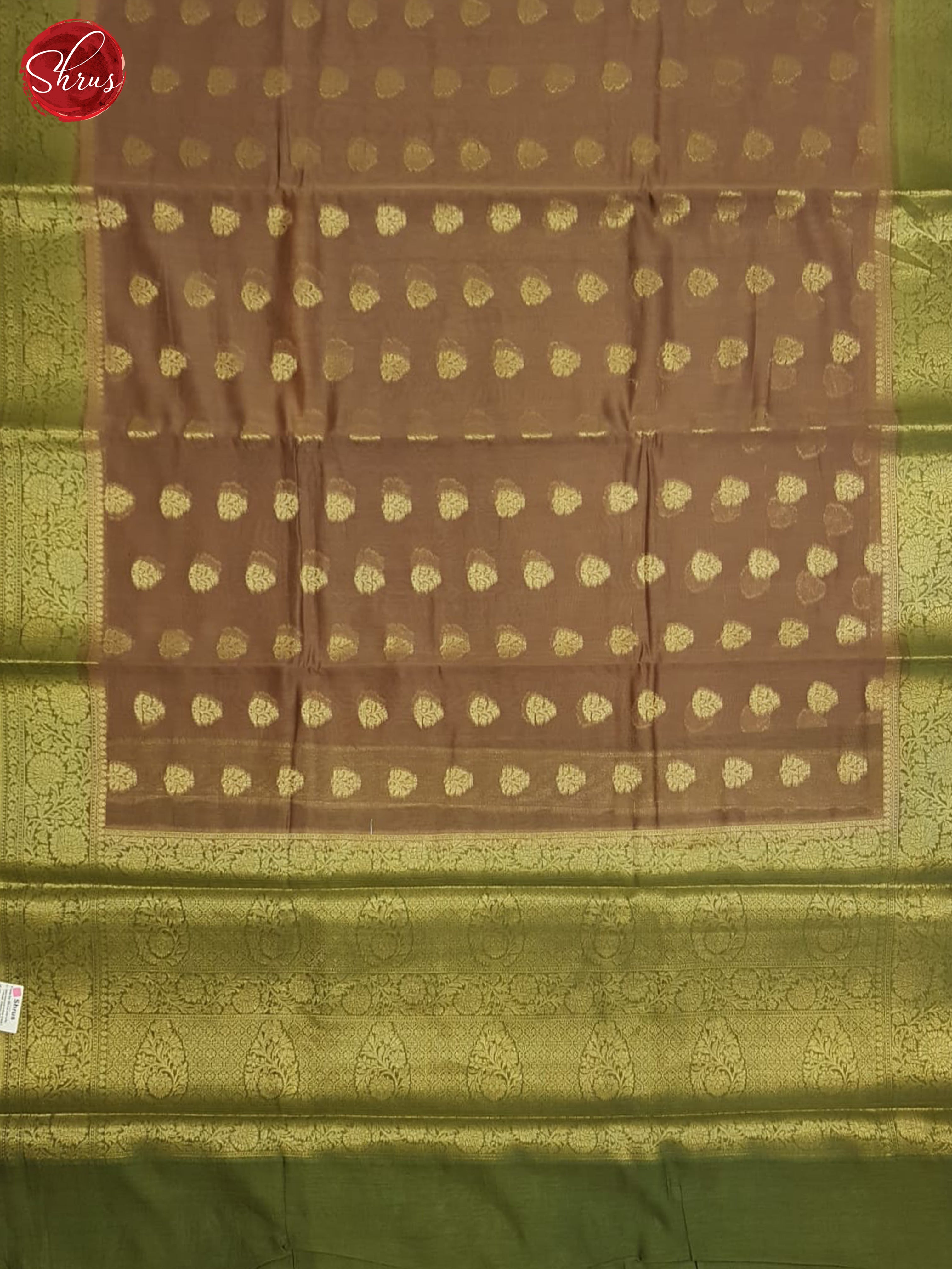 Brown And Green- North Silk Cotton Saree - Shop on ShrusEternity.com