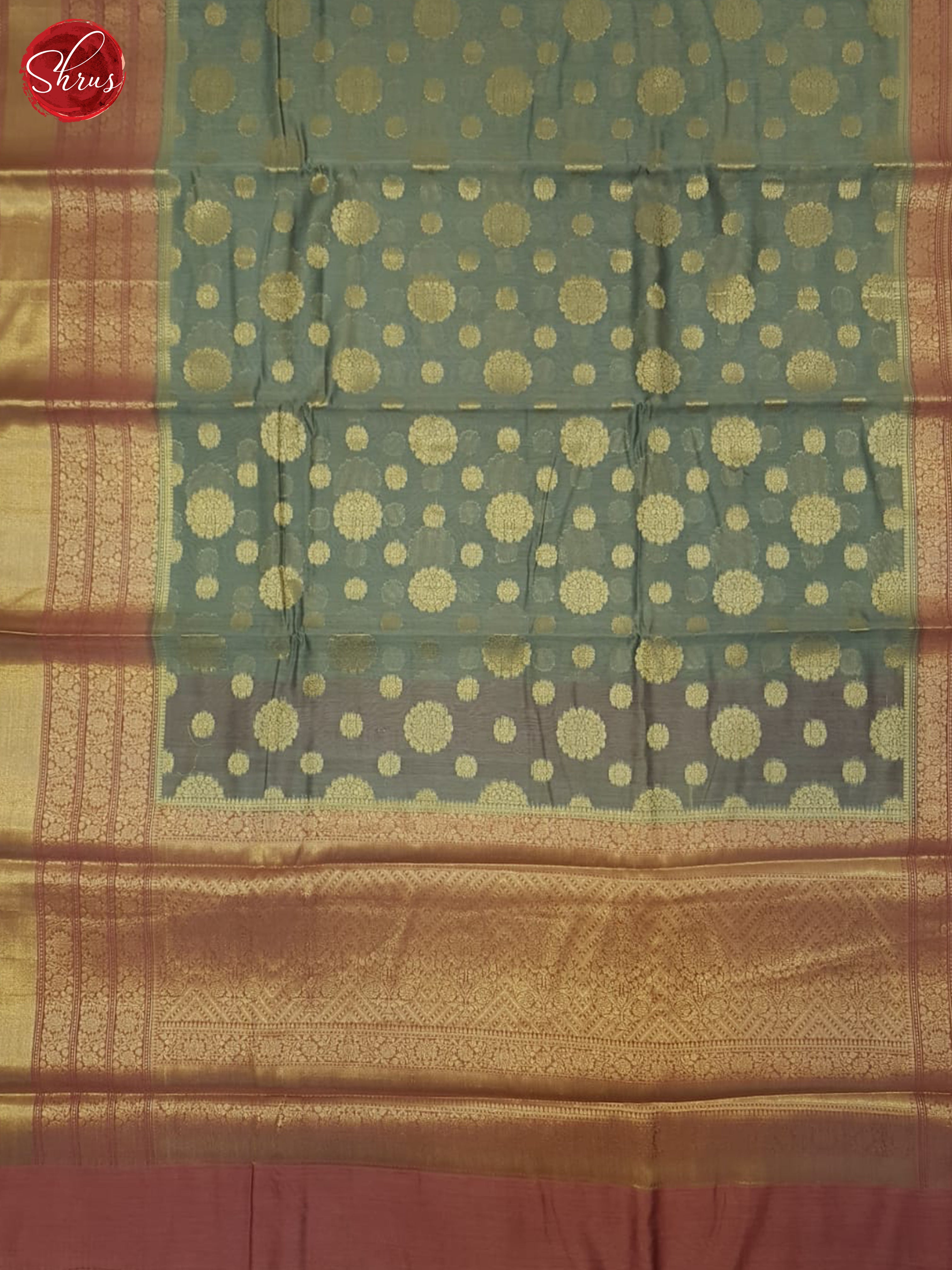 Grey & Pink - North Silk Cotton Saree - Shop on ShrusEternity.com