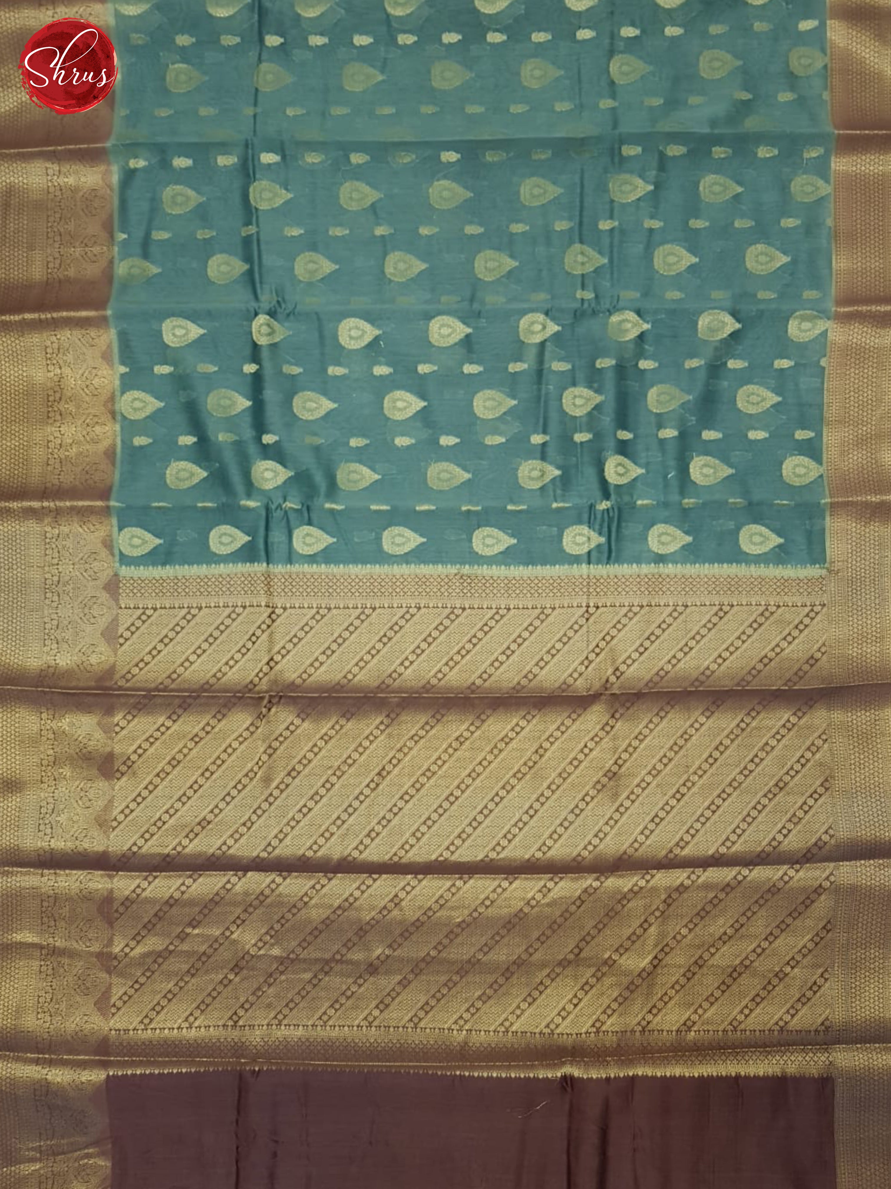 Blue & Dusty Pink - North Silk Cotton Saree - Shop on ShrusEternity.com