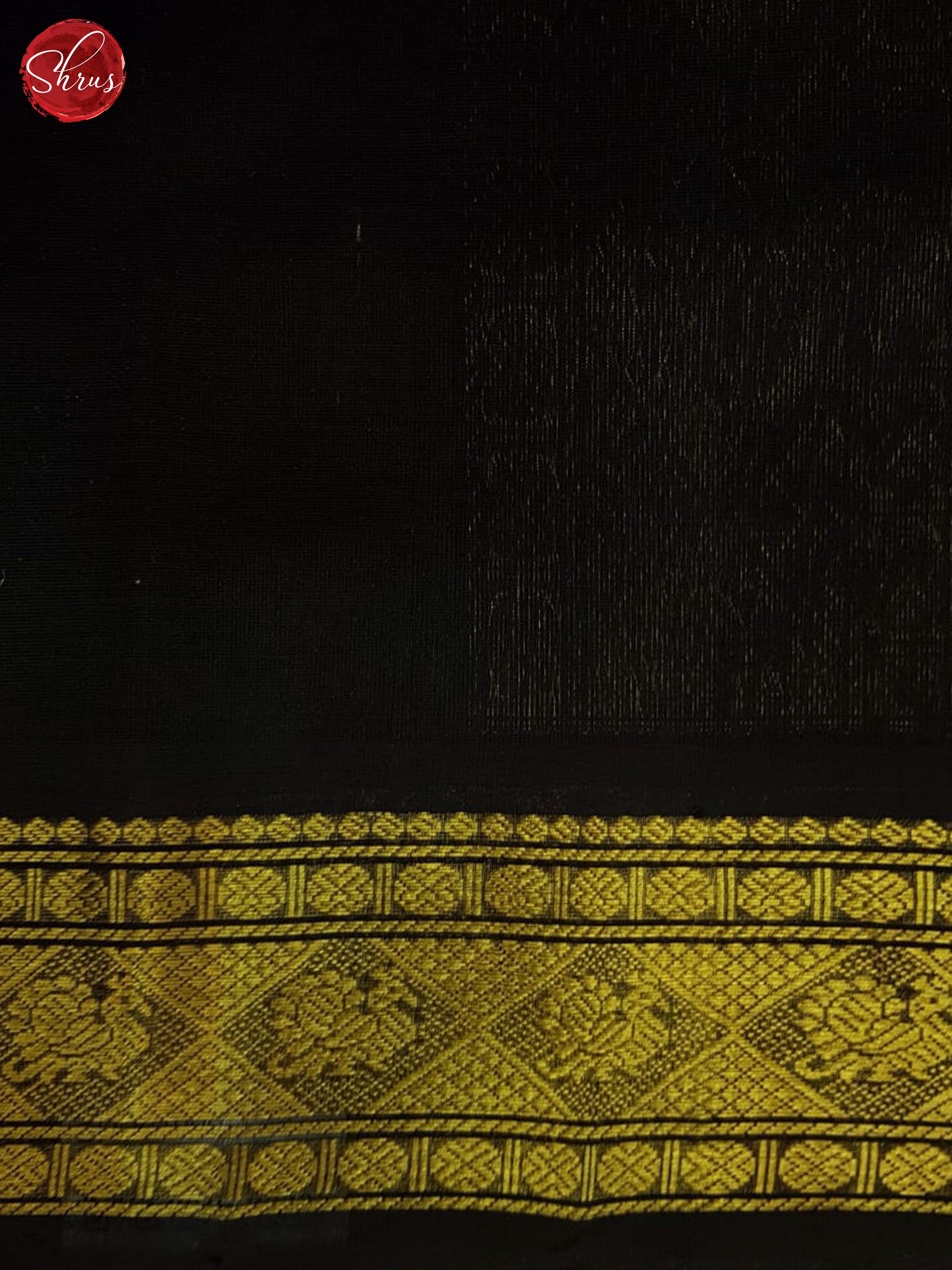 Orange & Black - Silk Cotton Saree - Shop on ShrusEternity.com