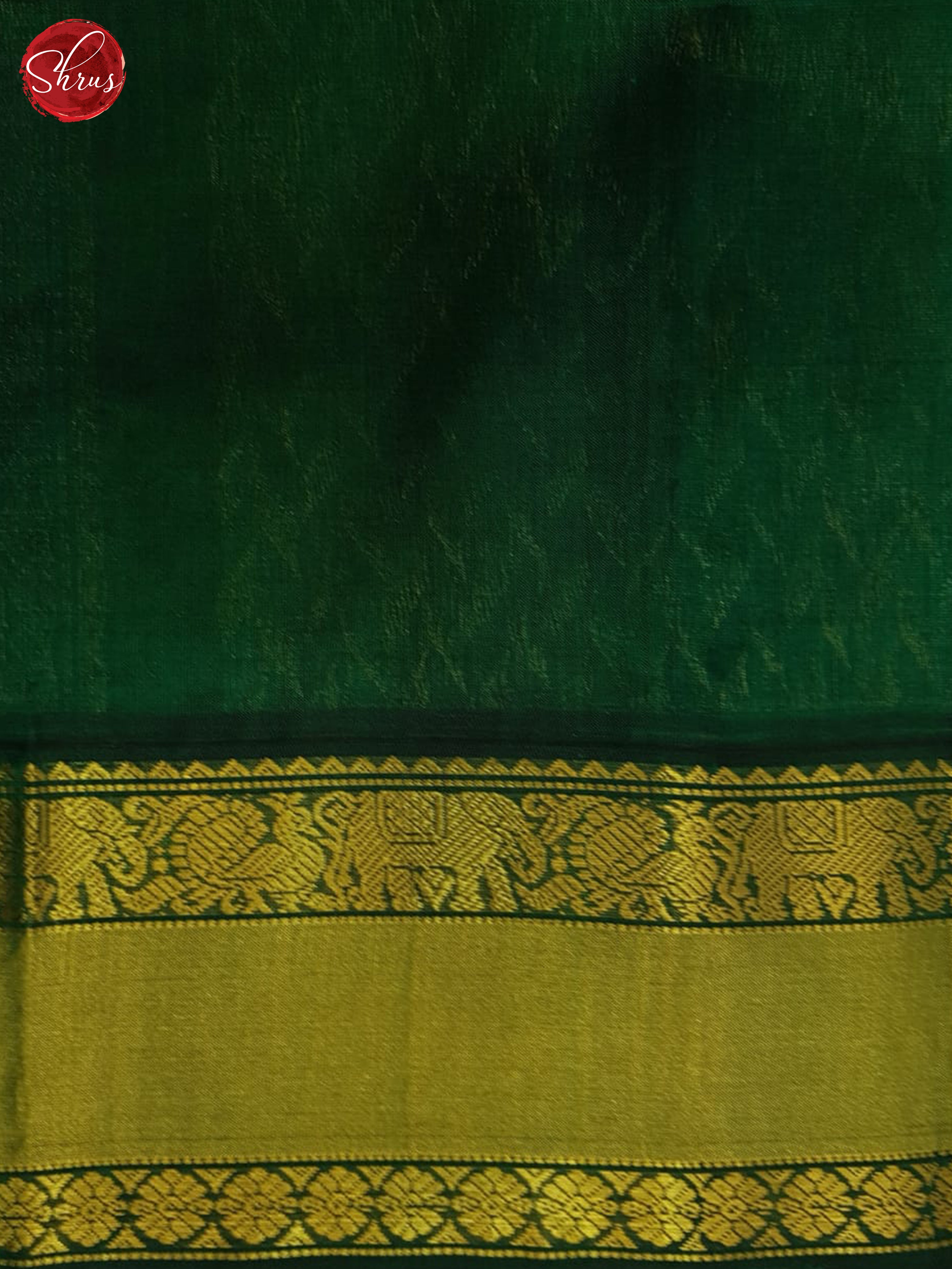 Orange & Green - Silk Cotton Saree - Shop on ShrusEternity.com