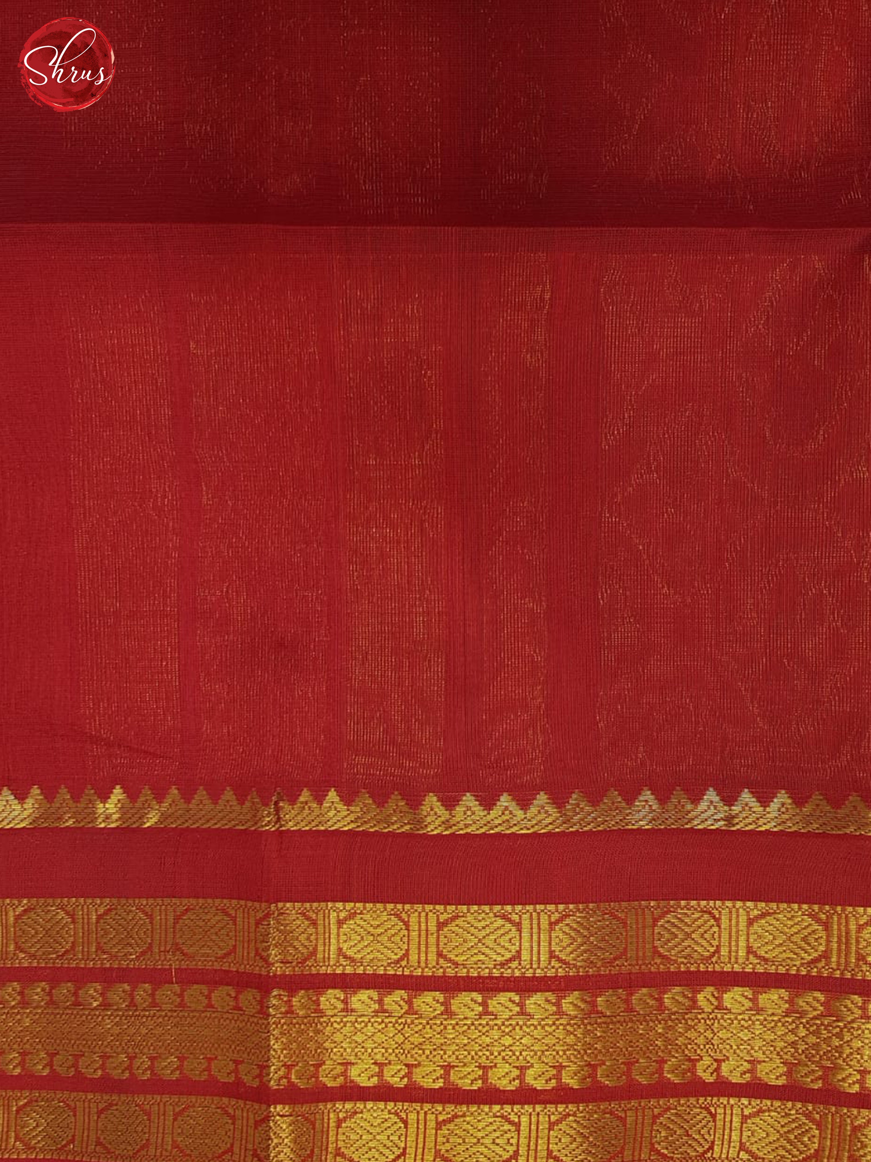Black & Red- Silk Cotton Saree - Shop on ShrusEternity.com