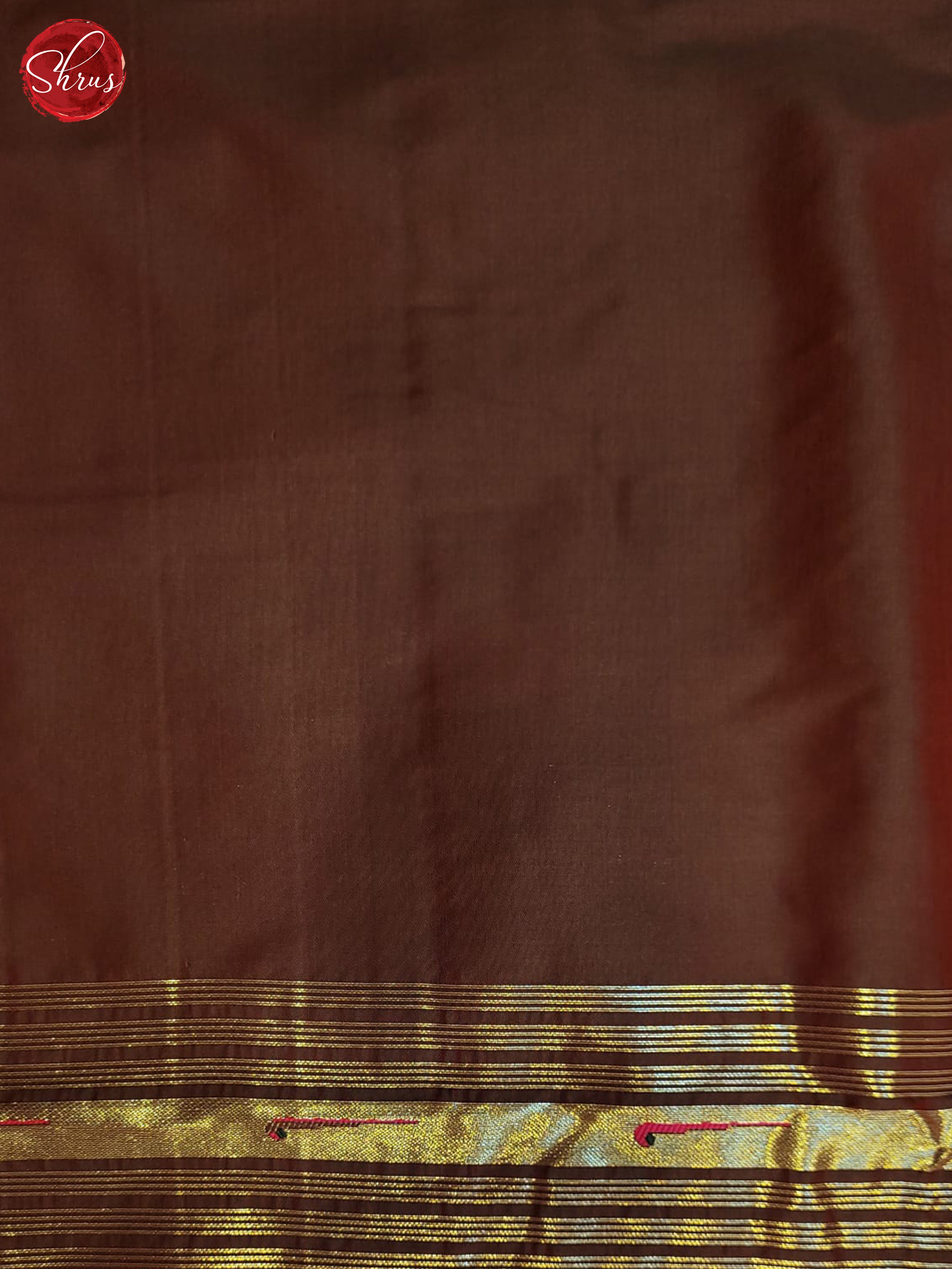 Pink & Brown -Semi Banarasi Saree - Shop on ShrusEternity.com