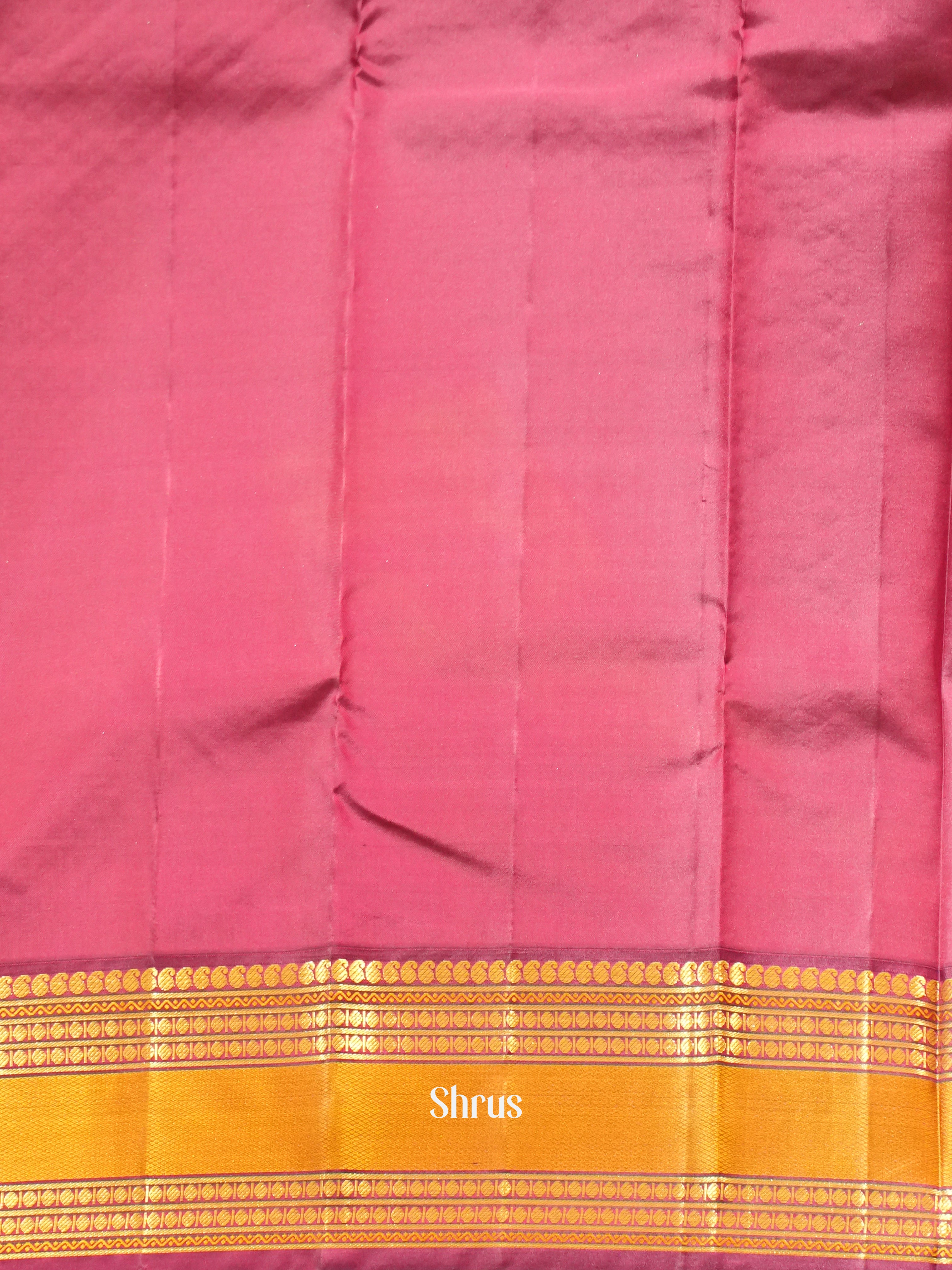 Blue And Maroon Korvai Kanchipuram silk saree With Zari Woven Floral Buttas-2