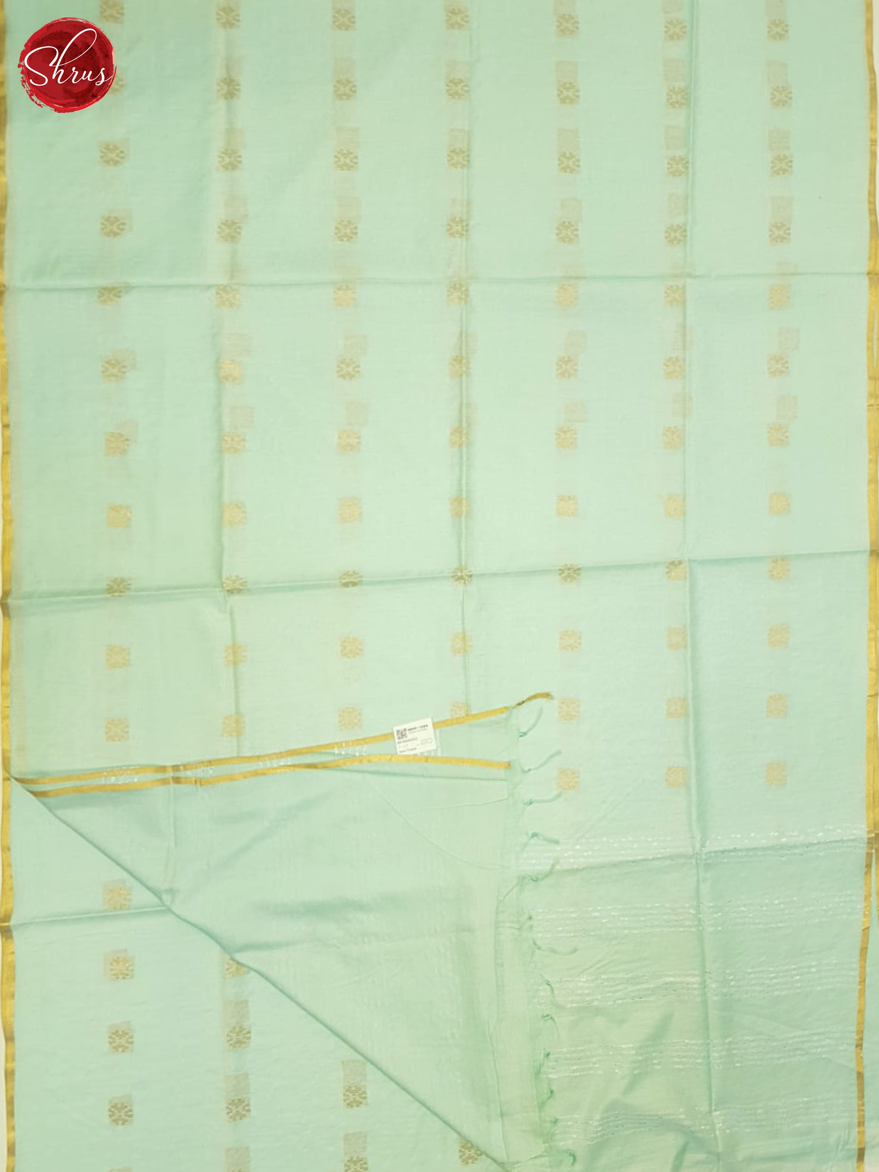 Aqua Blue(Single Tone) - Semi Tussar Saree - Shop on ShrusEternity.com