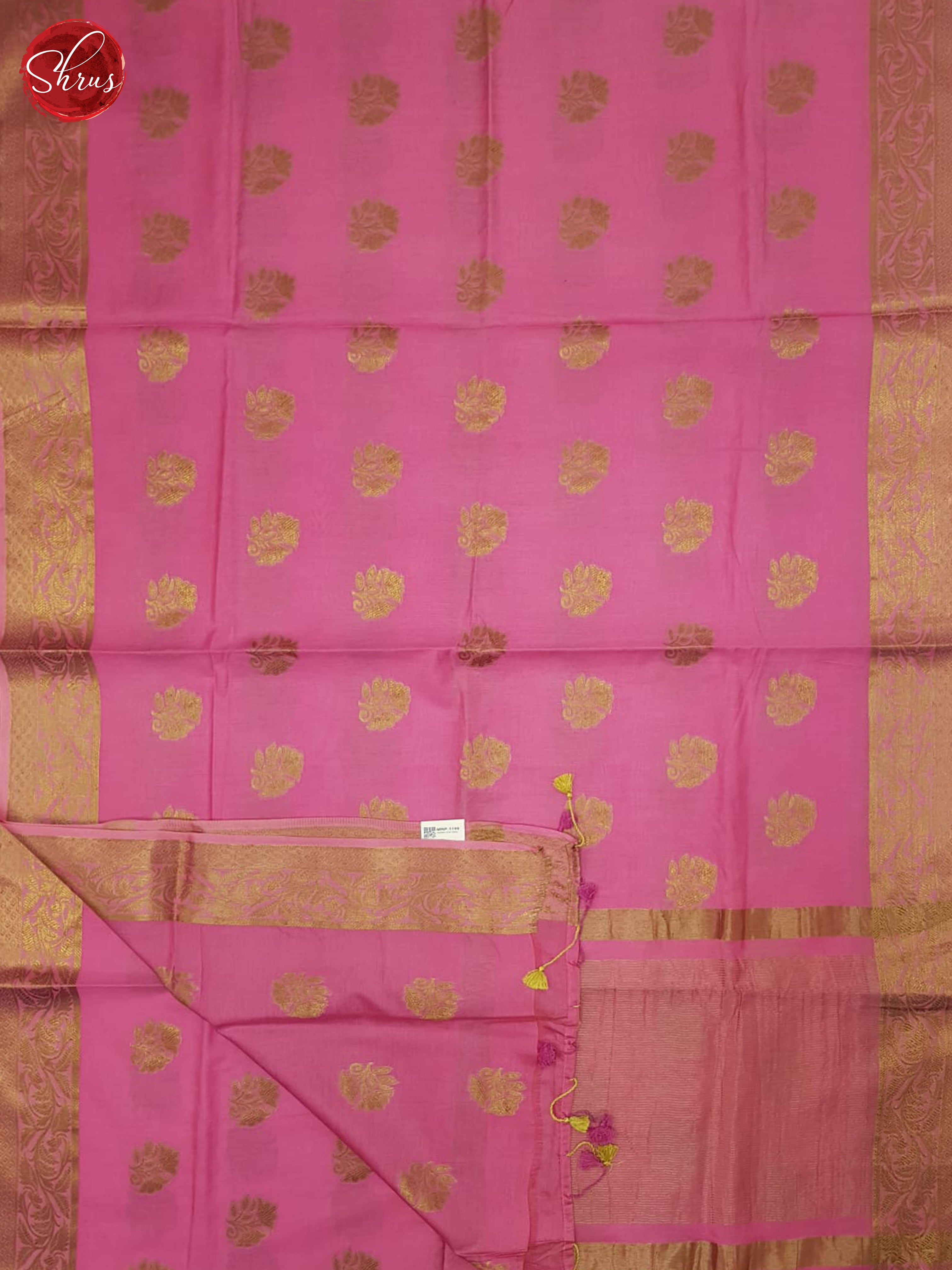 Pink(Single Tone)- Semi Tussar Saree - Shop on ShrusEternity.com
