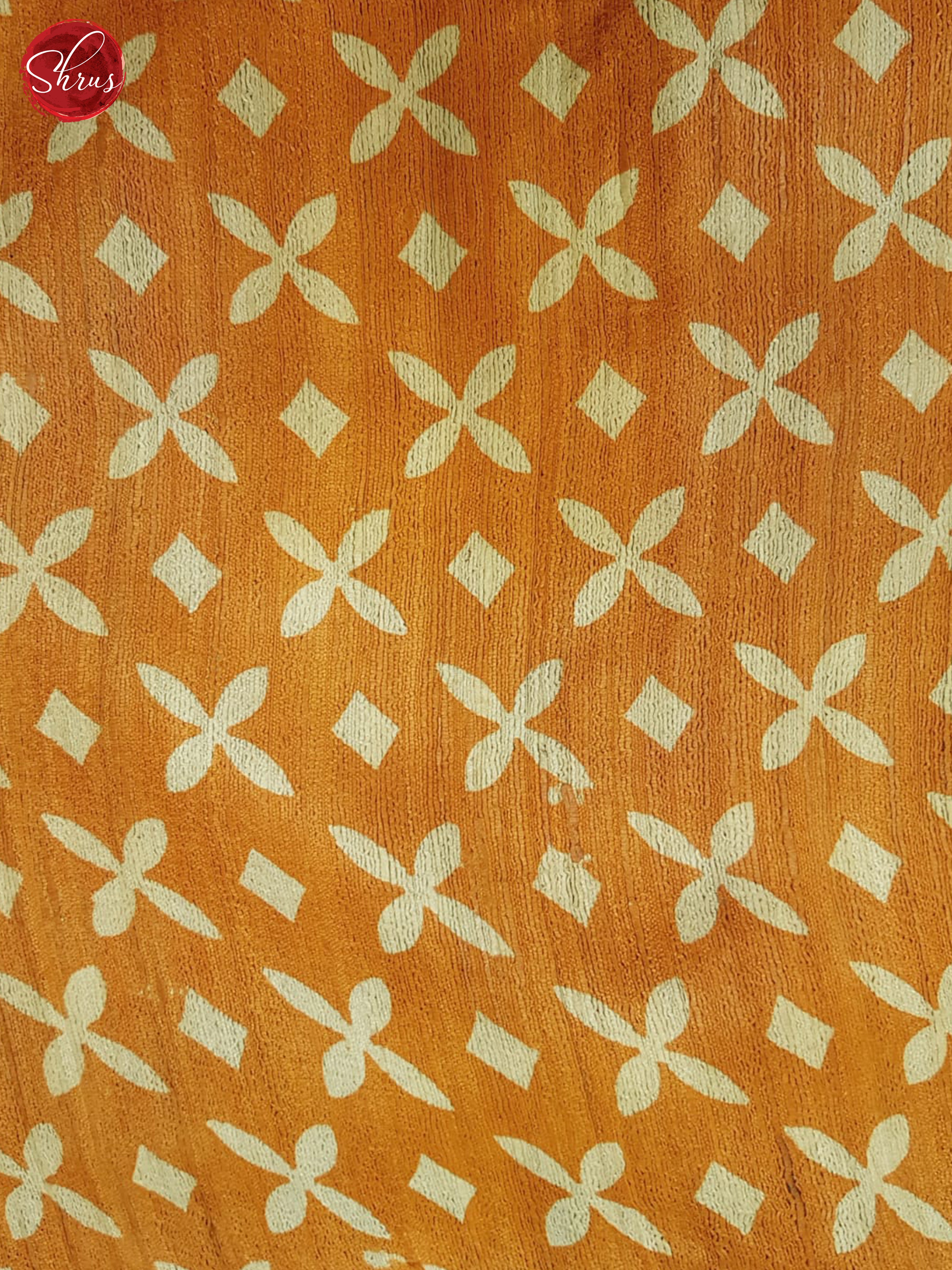 Green & Orange - Gicha Silk Saree - Shop on ShrusEternity.com