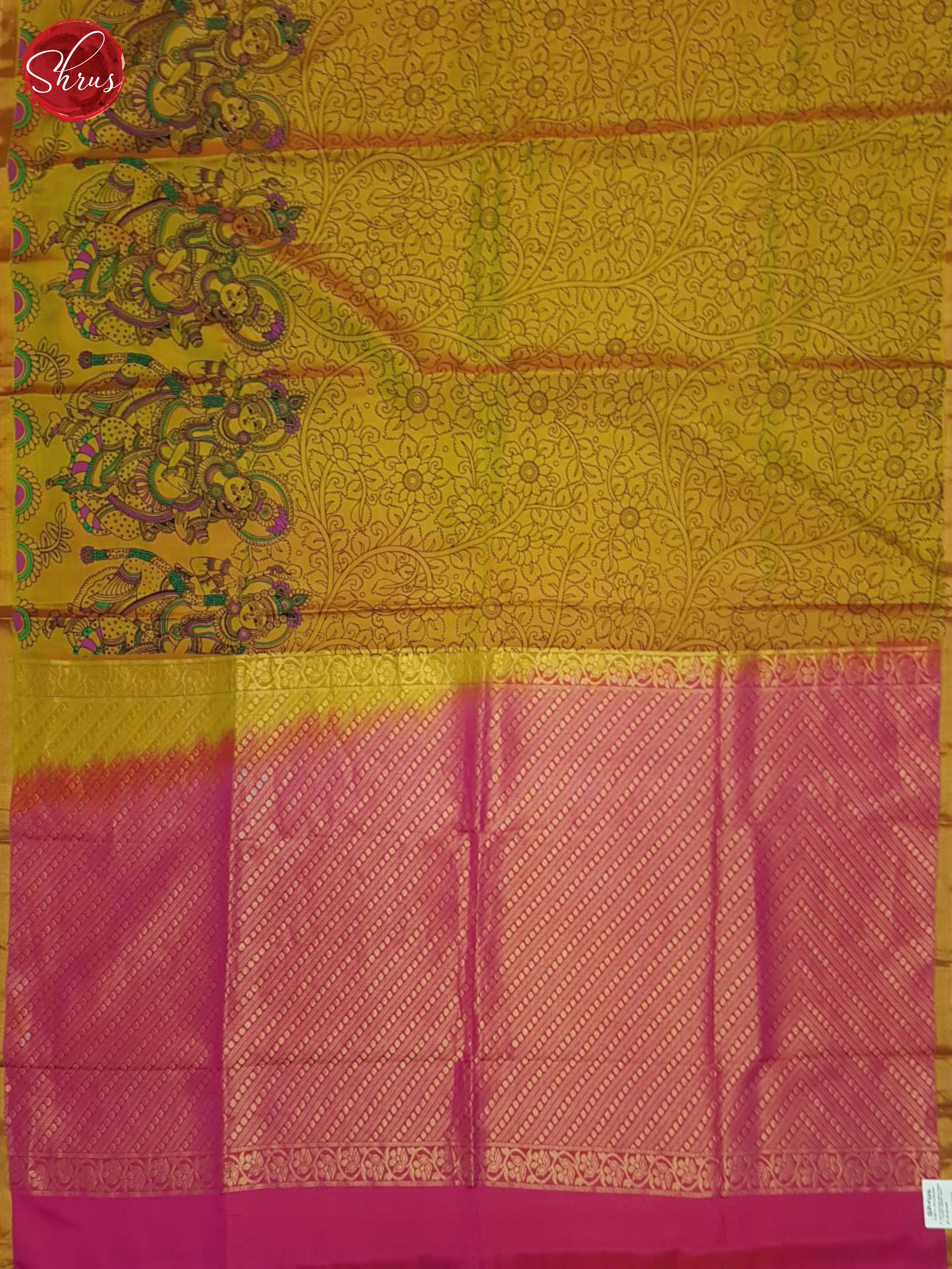 Honey & Pink - Soft Silk Halfpure Saree - Shop on ShrusEternity.com