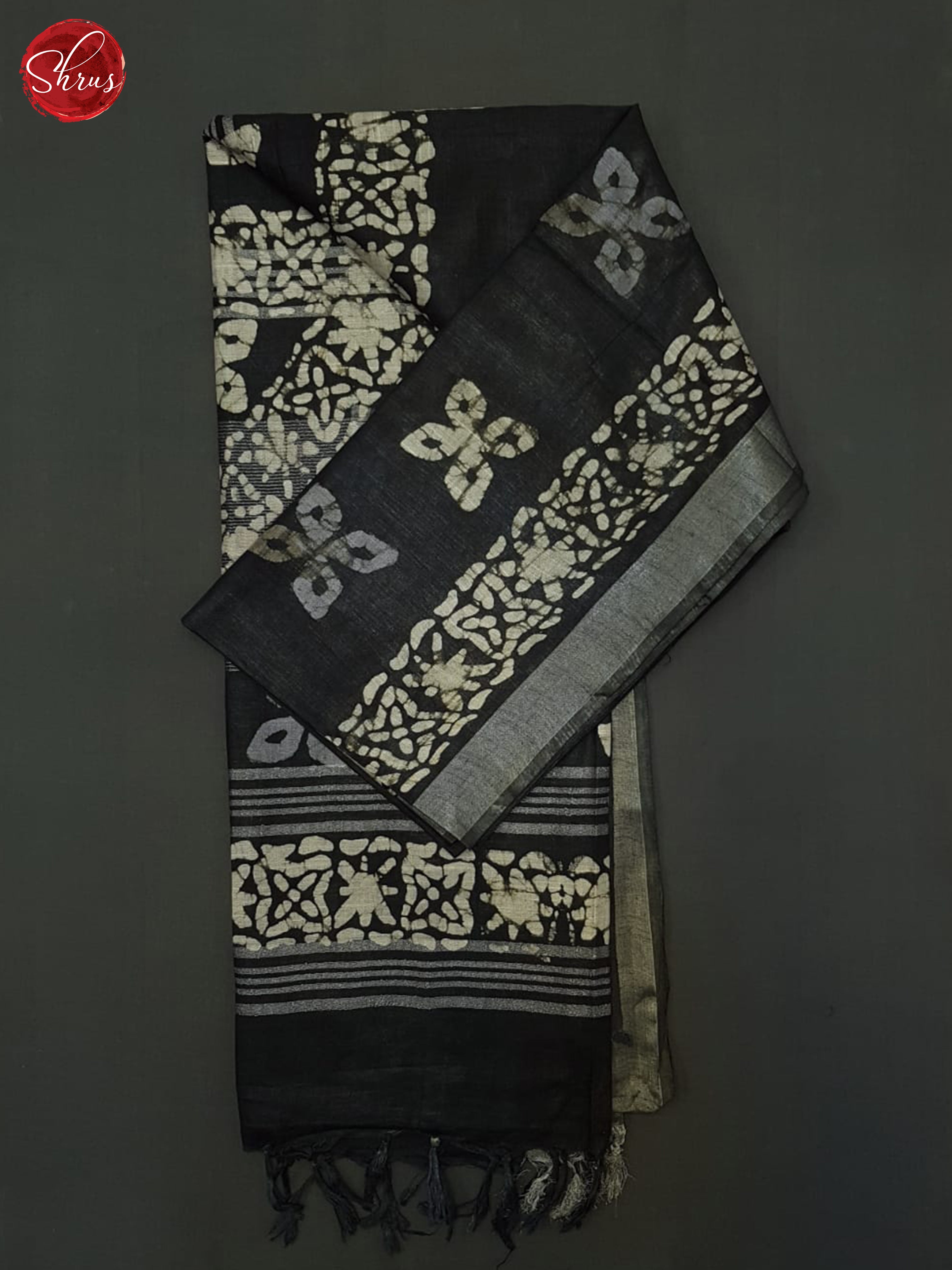 BHS05073 - Linen Cotton Saree - Shop on ShrusEternity.com