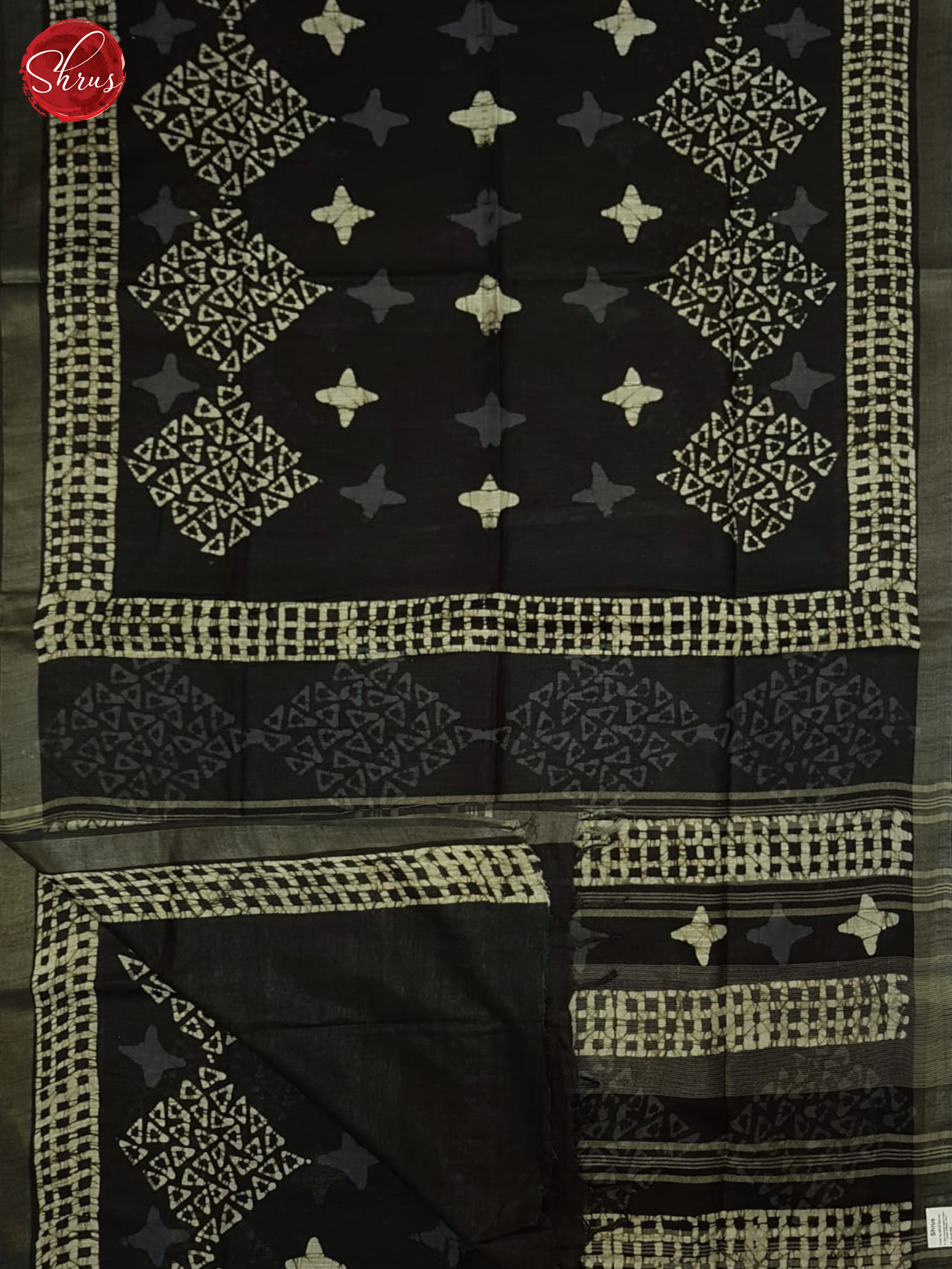 BHS05074 - Linen Cotton Saree - Shop on ShrusEternity.com