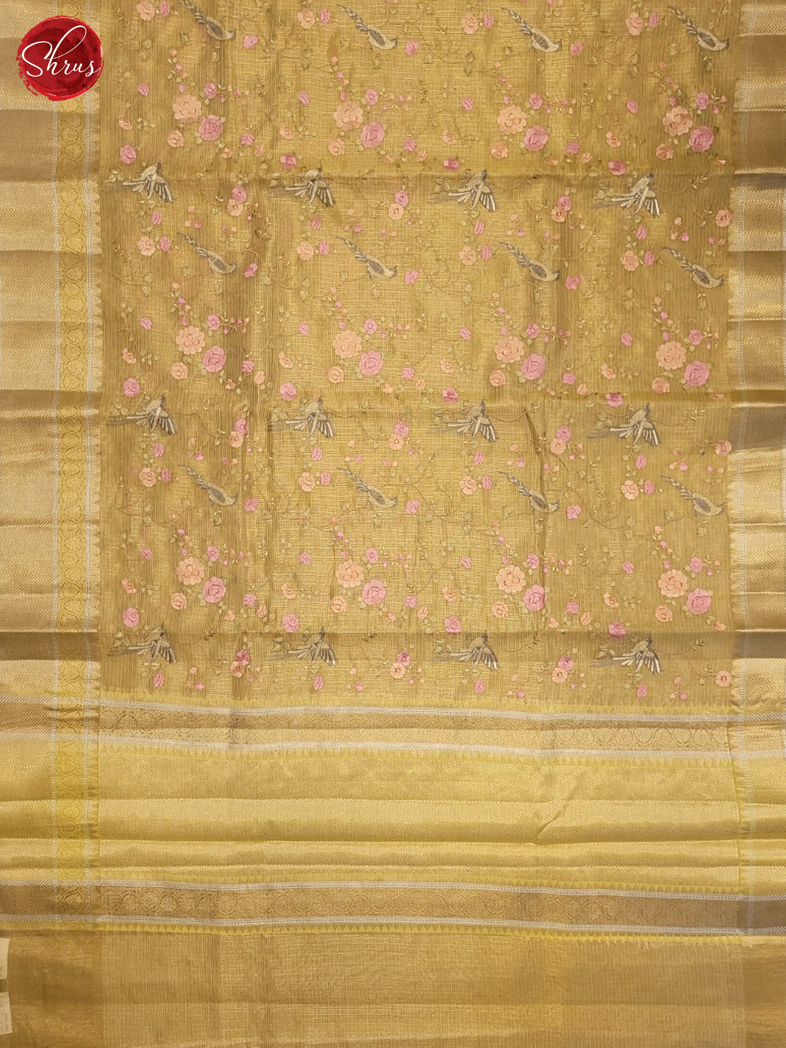 Light Green(SIngle Tone) - Semi tissue Saree - Shop on ShrusEternity.com