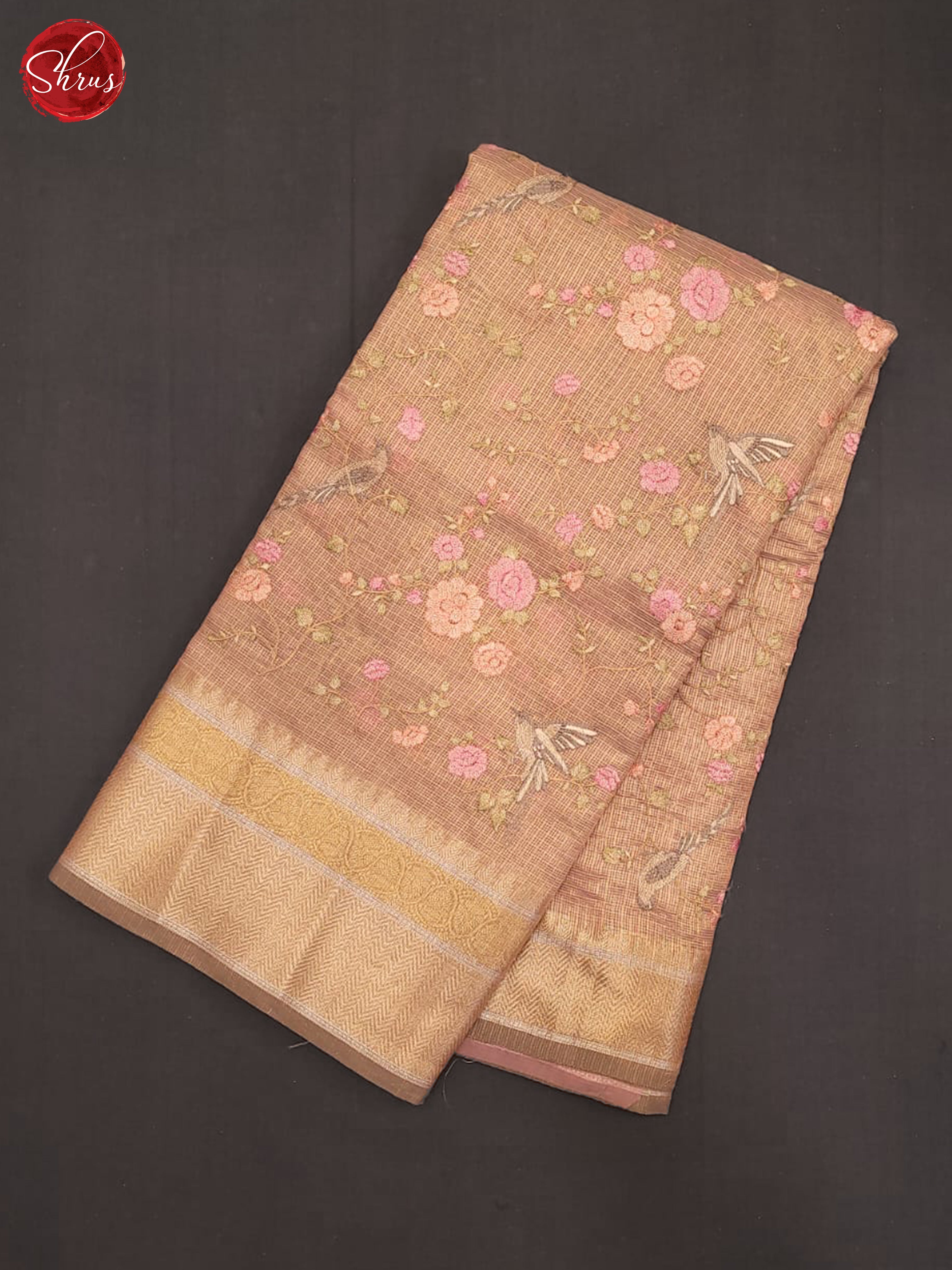 Pink(single Tone)- Semi tissue Saree - Shop on ShrusEternity.com