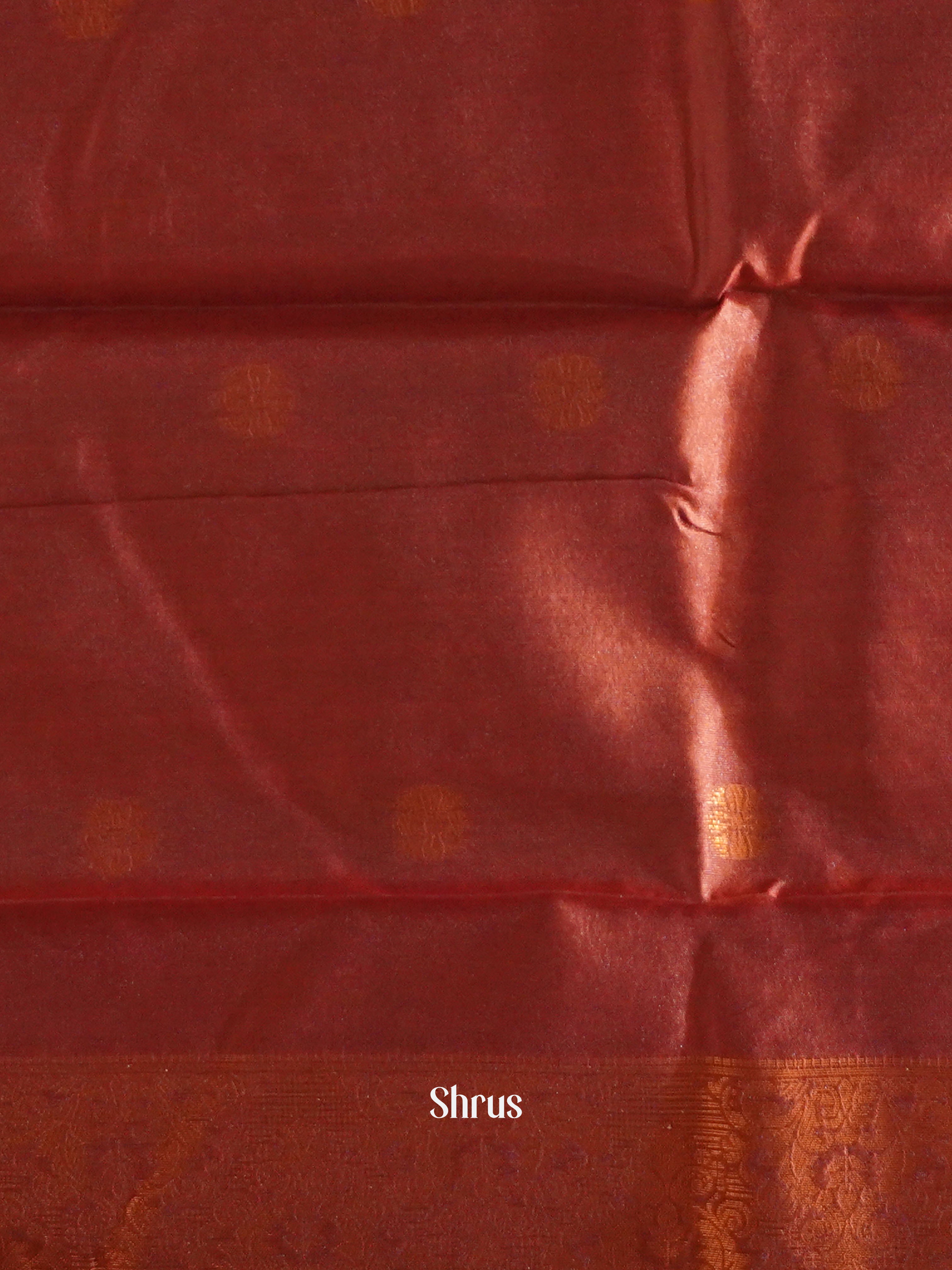Navy Blue & Maroon - Semi Softsilk Saree - Shop on ShrusEternity.com