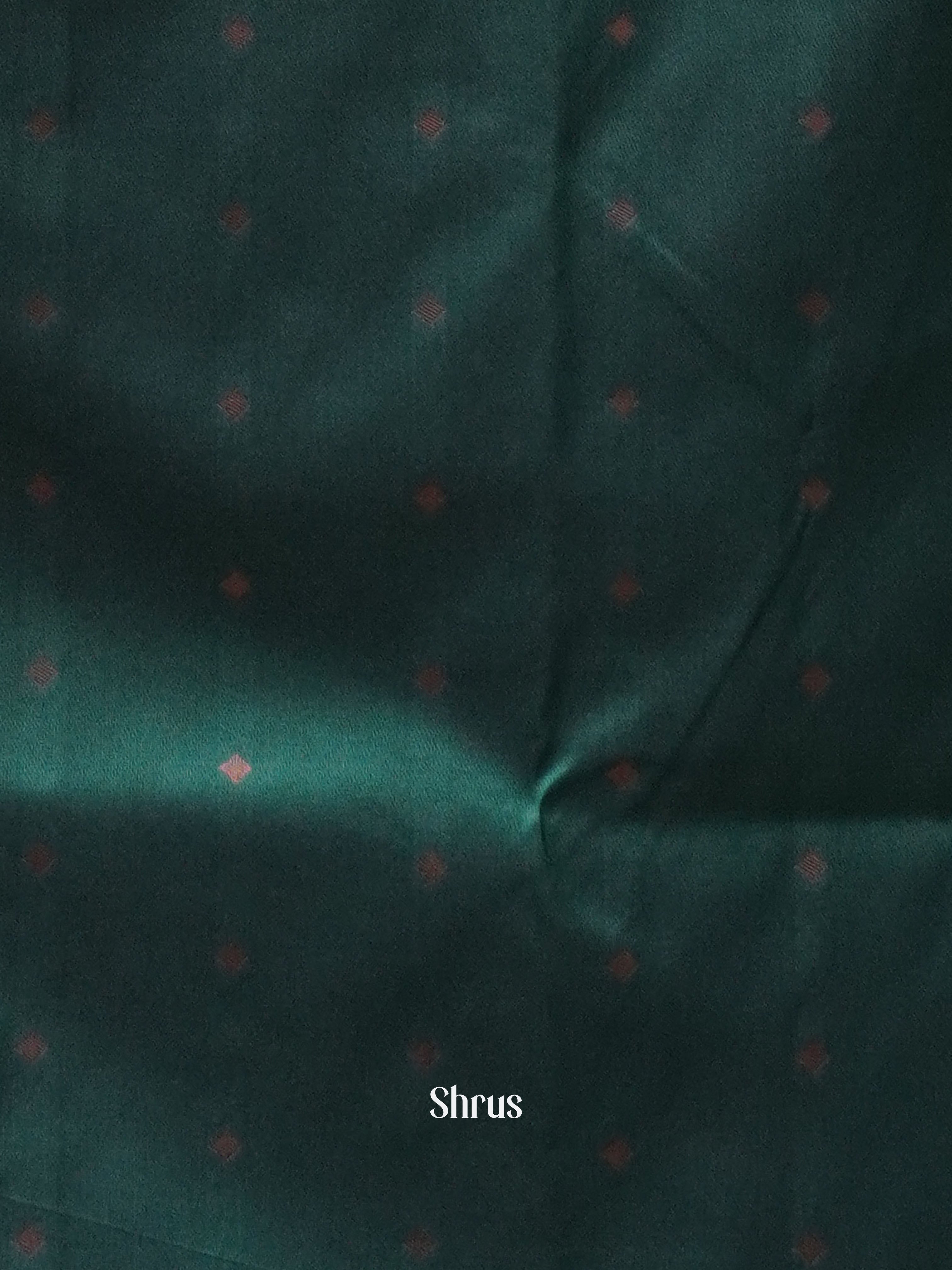 Brown & Green -Semi softsilk Saree - Shop on ShrusEternity.com