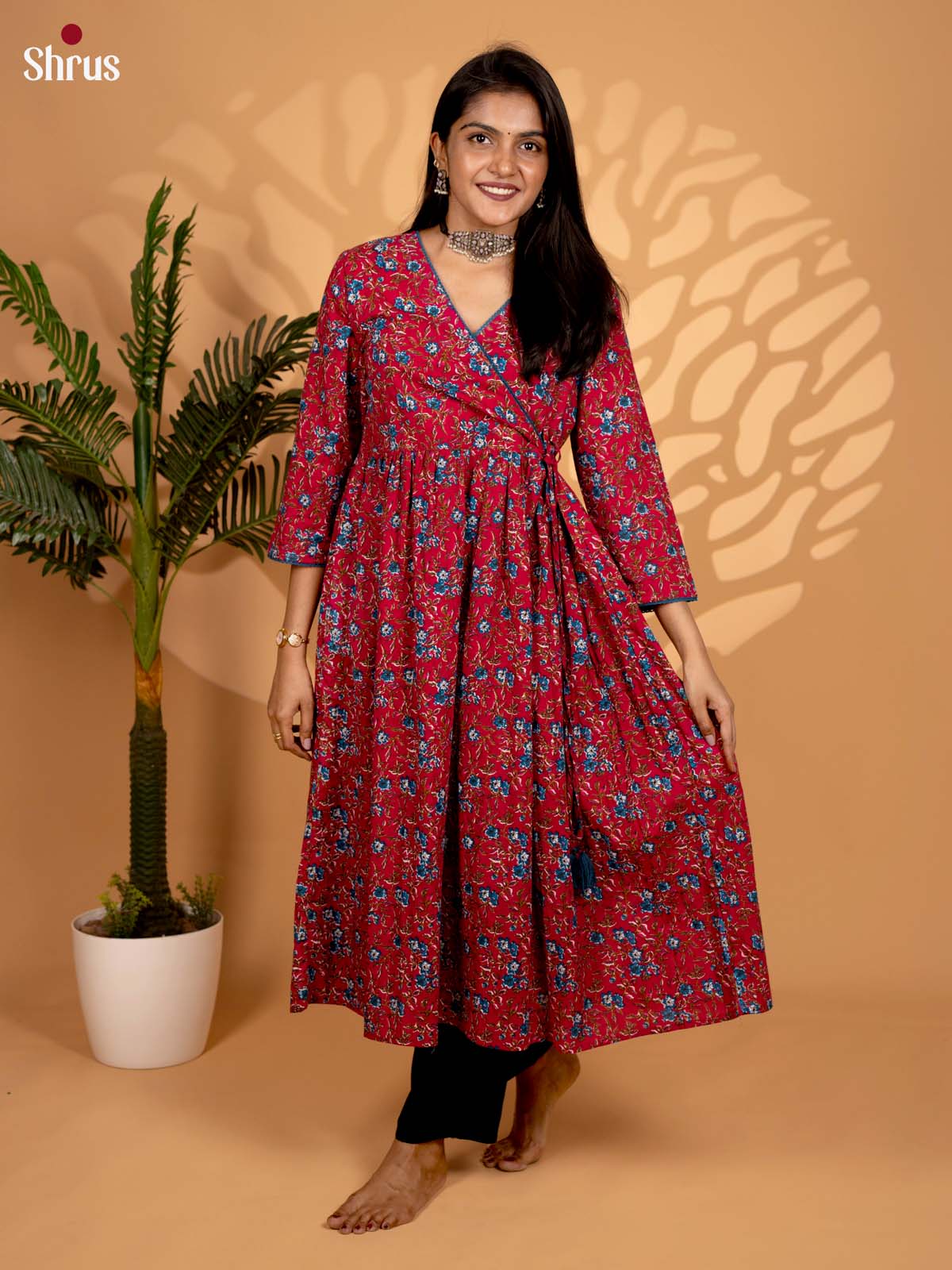 Red - Readymade Kurti - Shop on ShrusEternity.com