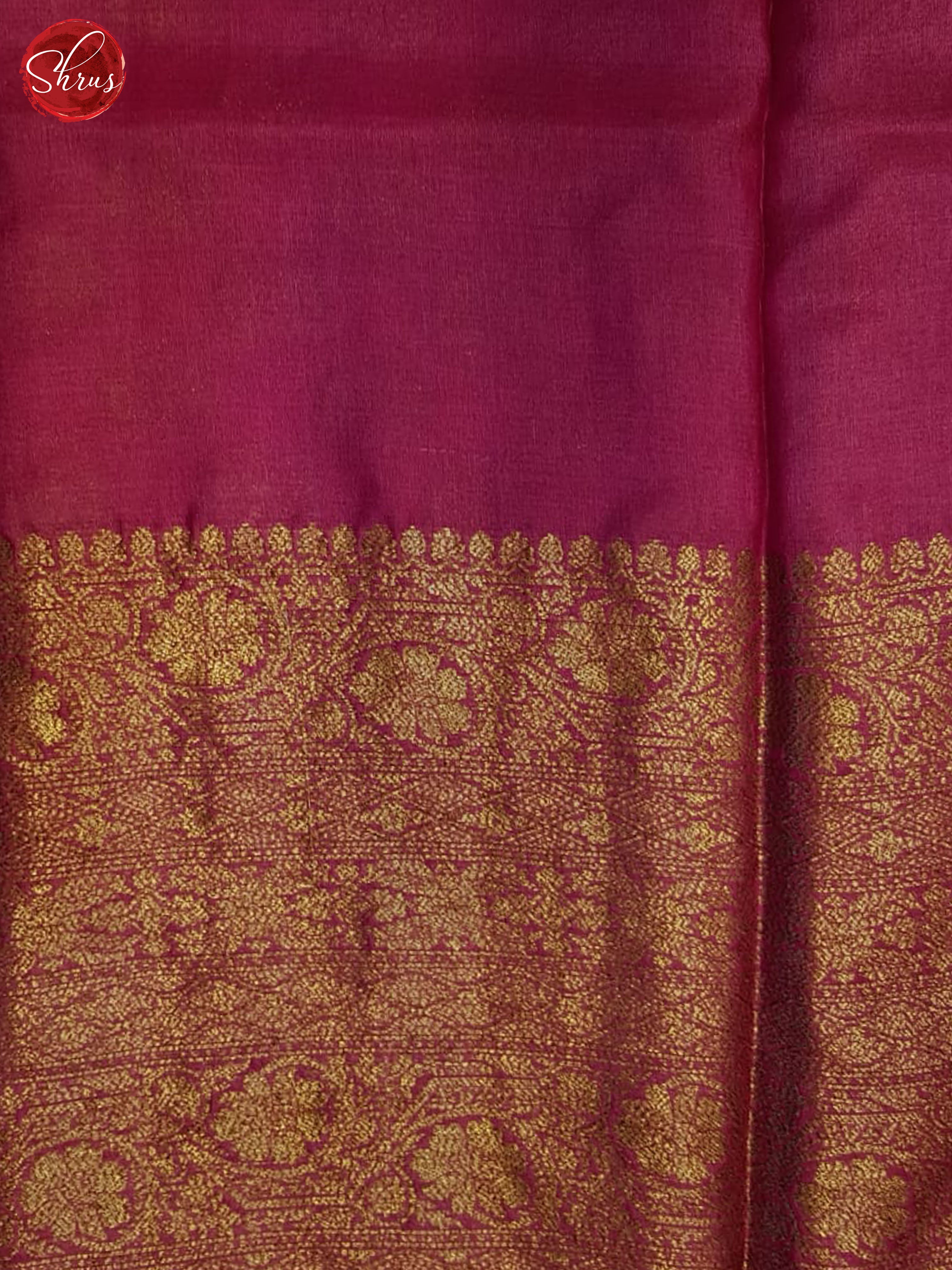 Pink(Single Tone)- Tussar Saree - Shop on ShrusEternity.com