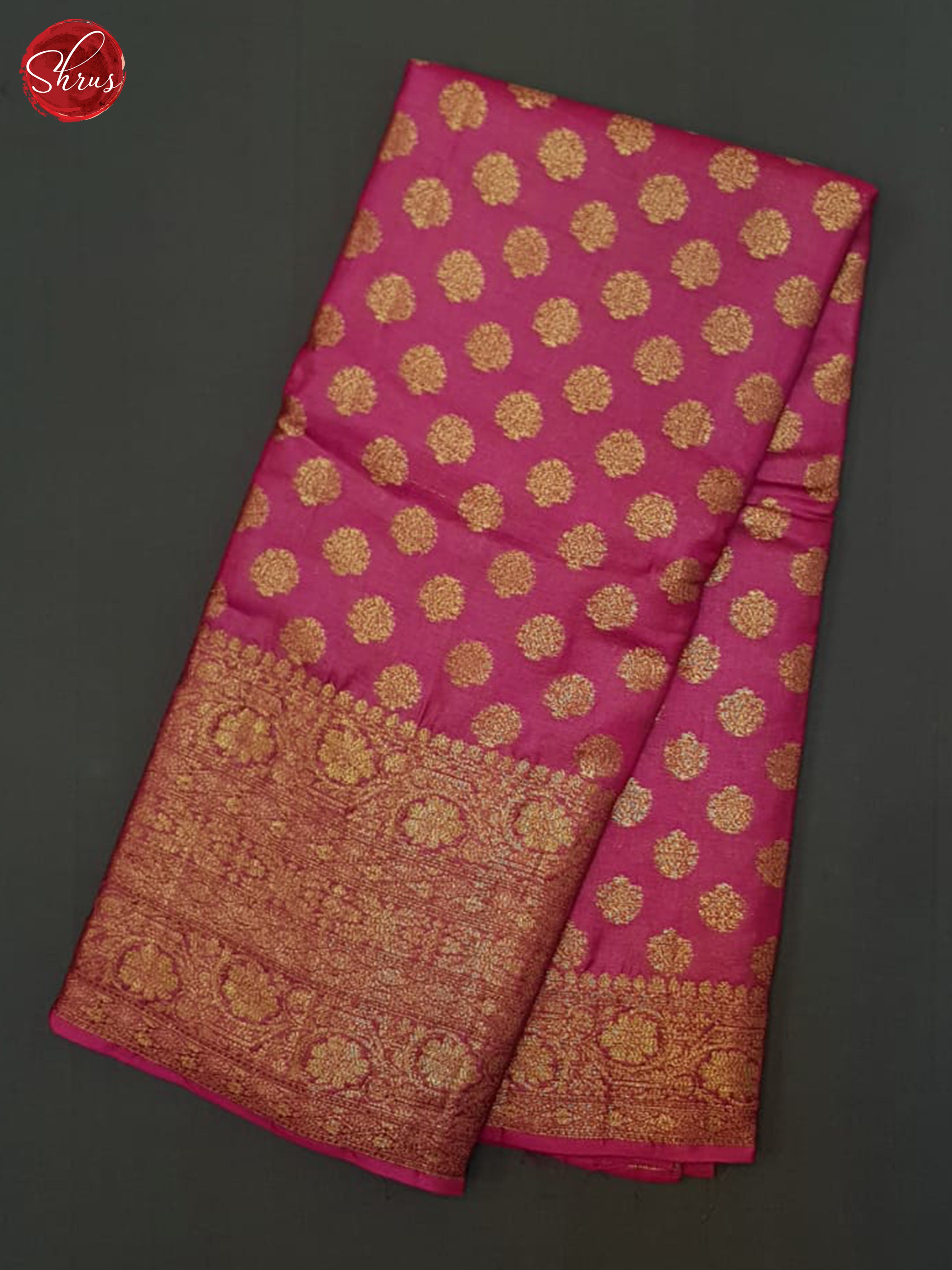Pink(Single Tone)- Tussar Saree - Shop on ShrusEternity.com