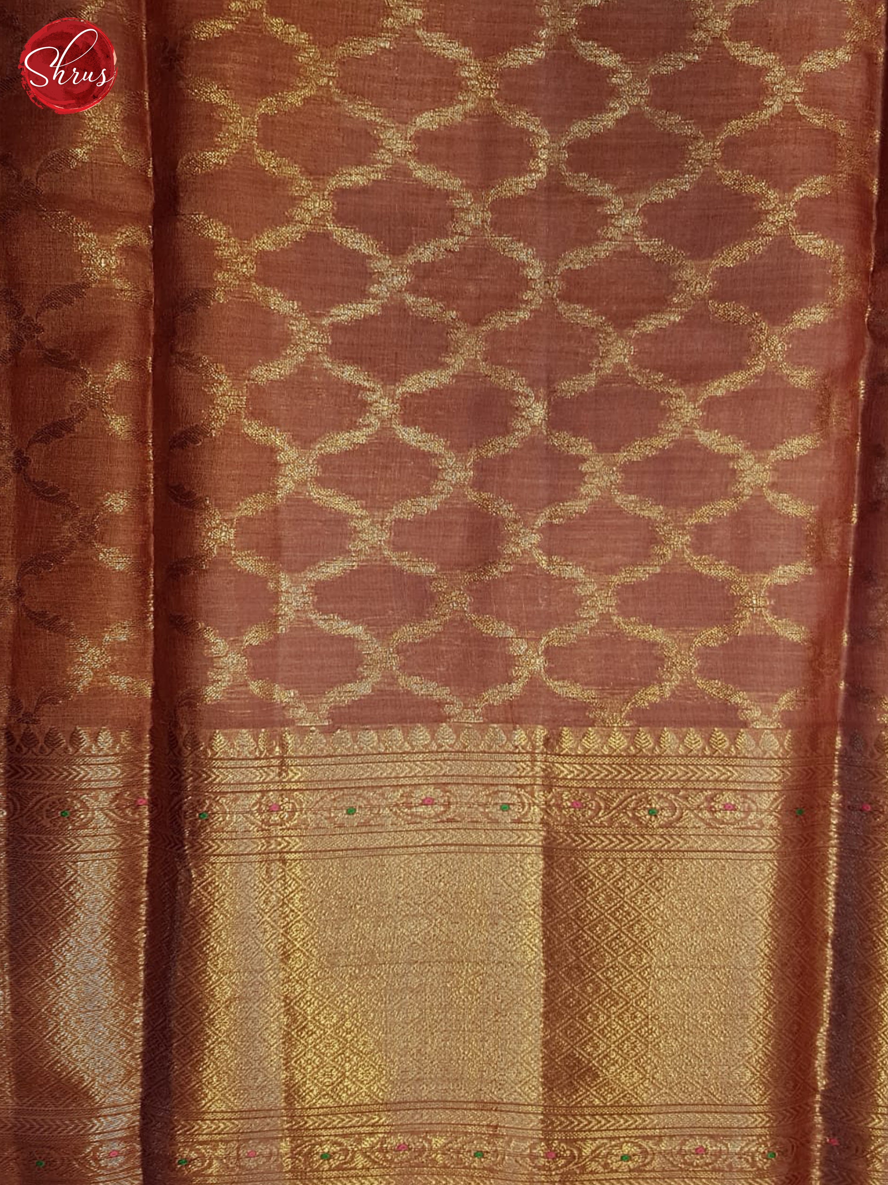 Dark Onion(Single Tone)- Tussar Saree - Shop on ShrusEternity.com