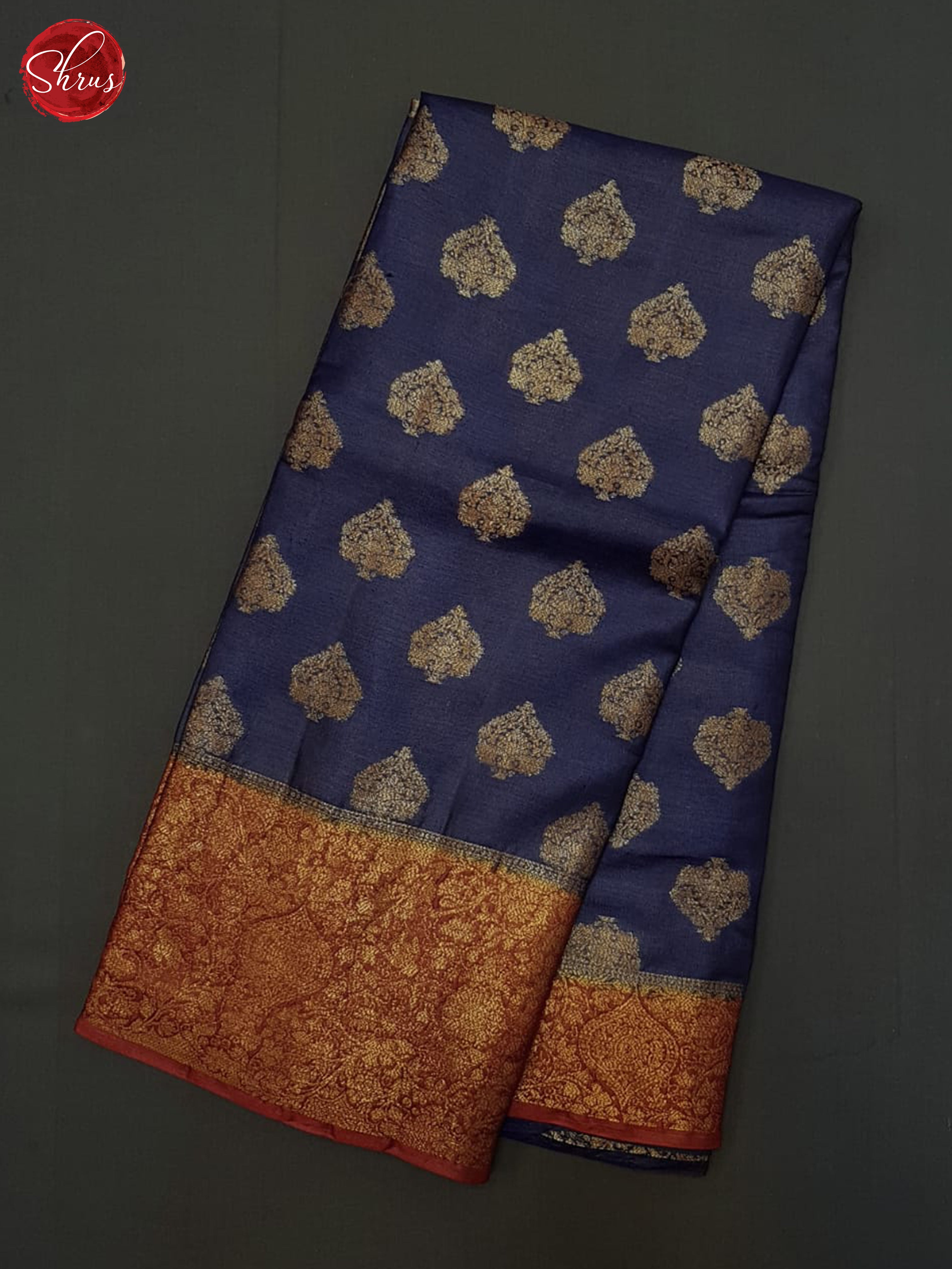 Blue And Araku Maroon- Tussar Saree - Shop on ShrusEternity.com
