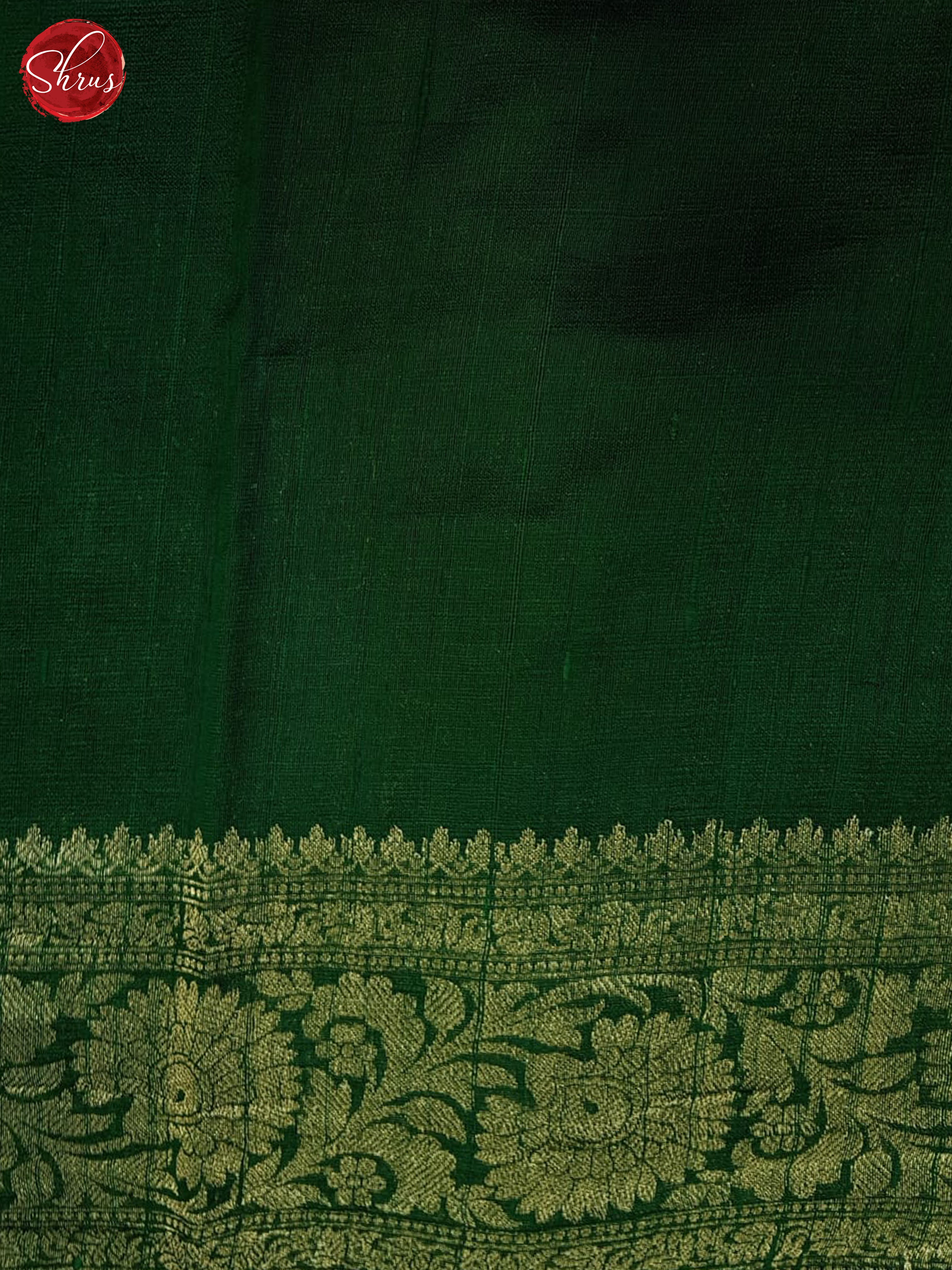 Green(Single Tone) - Dupion Saree - Shop on ShrusEternity.com