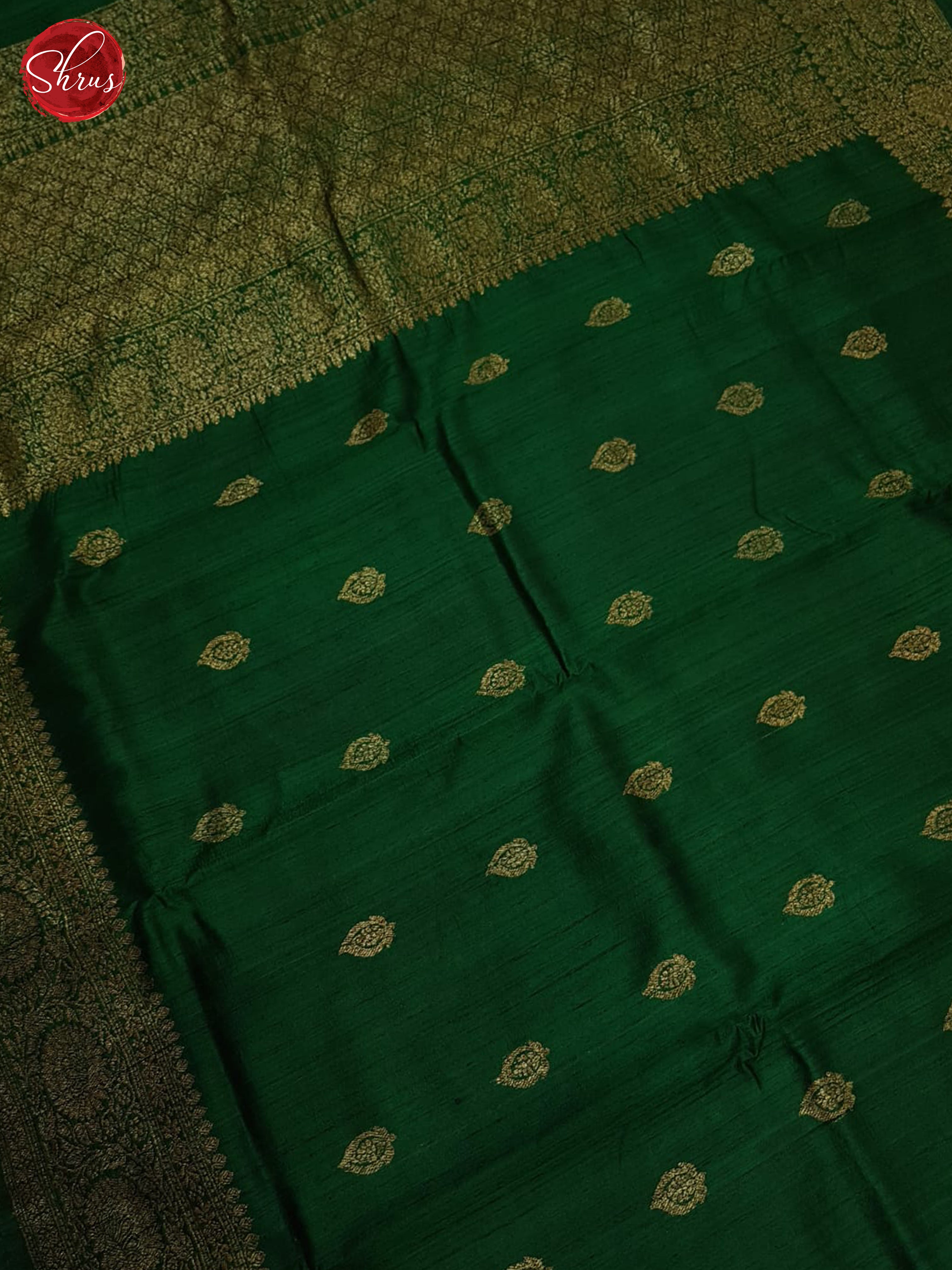 Green & Pink - Dupion Saree - Shop on ShrusEternity.com